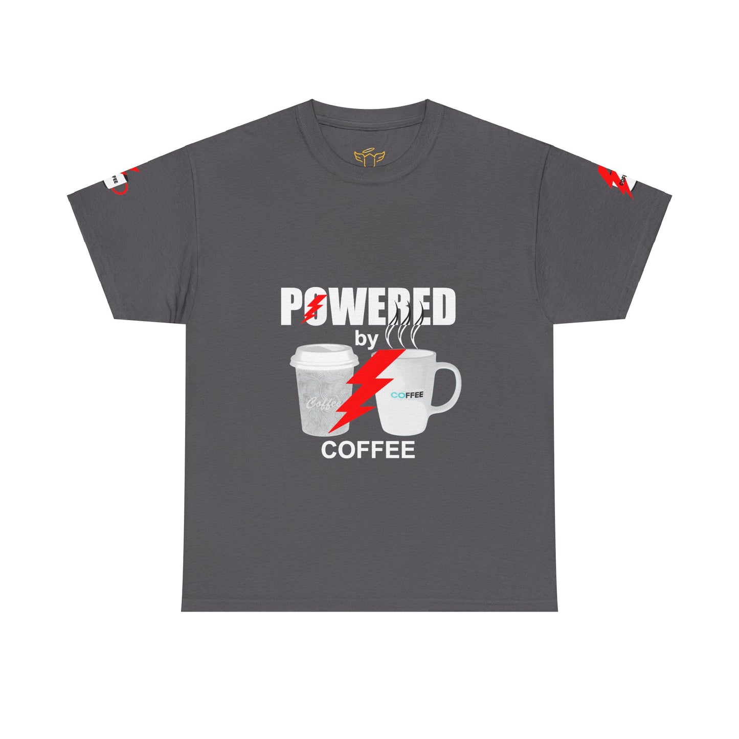 Coffee Lovers Heavy Cotton T-shirt - Powered by Coffee.