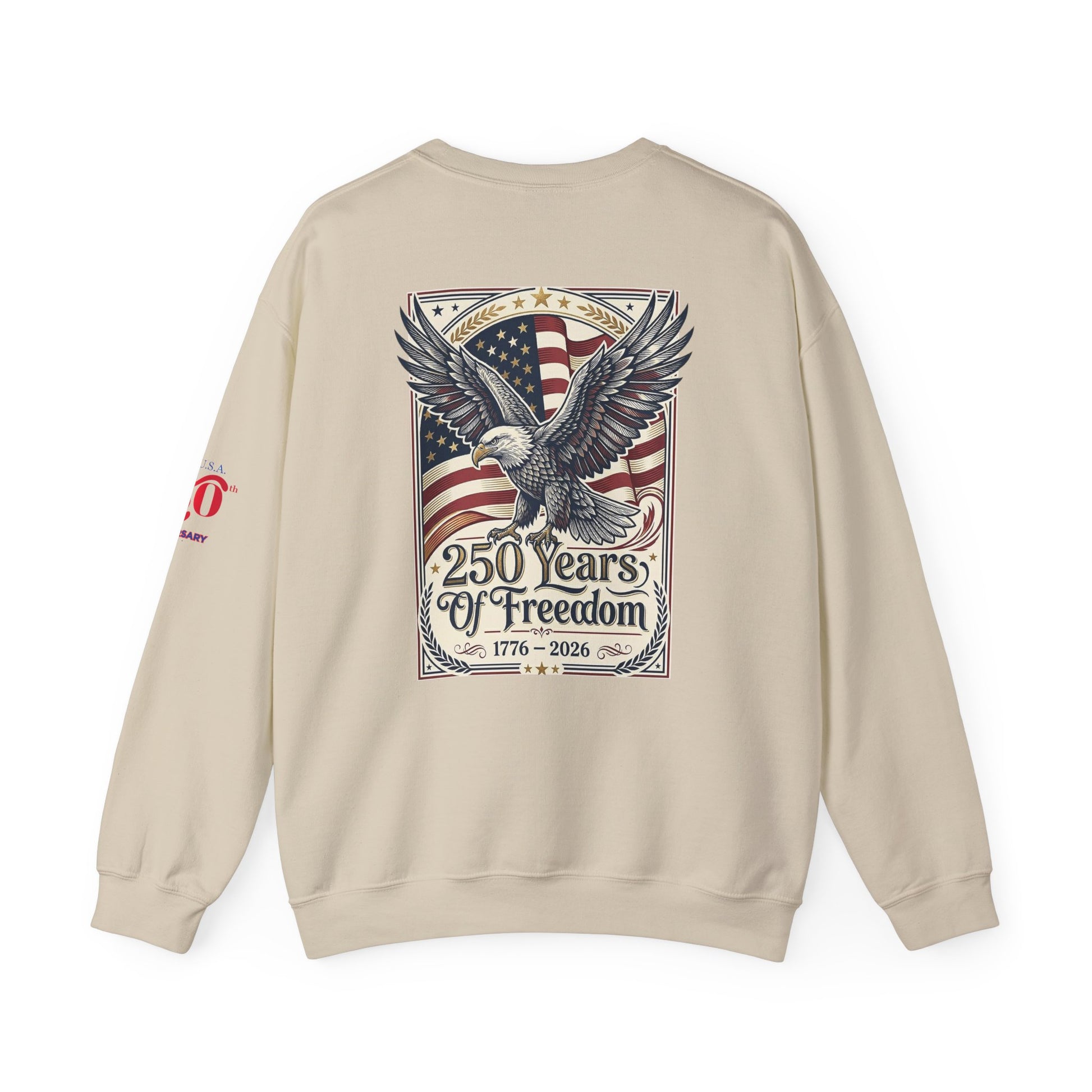 USA 250th ANNIVERSARY Crewneck Sweatshirt — America 250 Years of Freedom Sweatshirt - Trending Novelties & Gifts