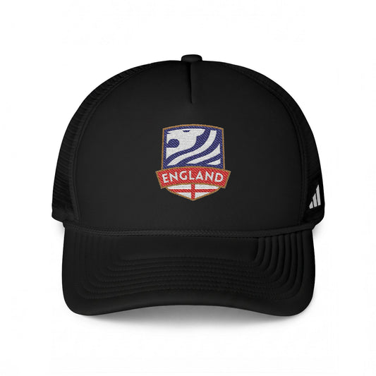 England Crest Trucker Hat – Vintage Soccer Patch Cap