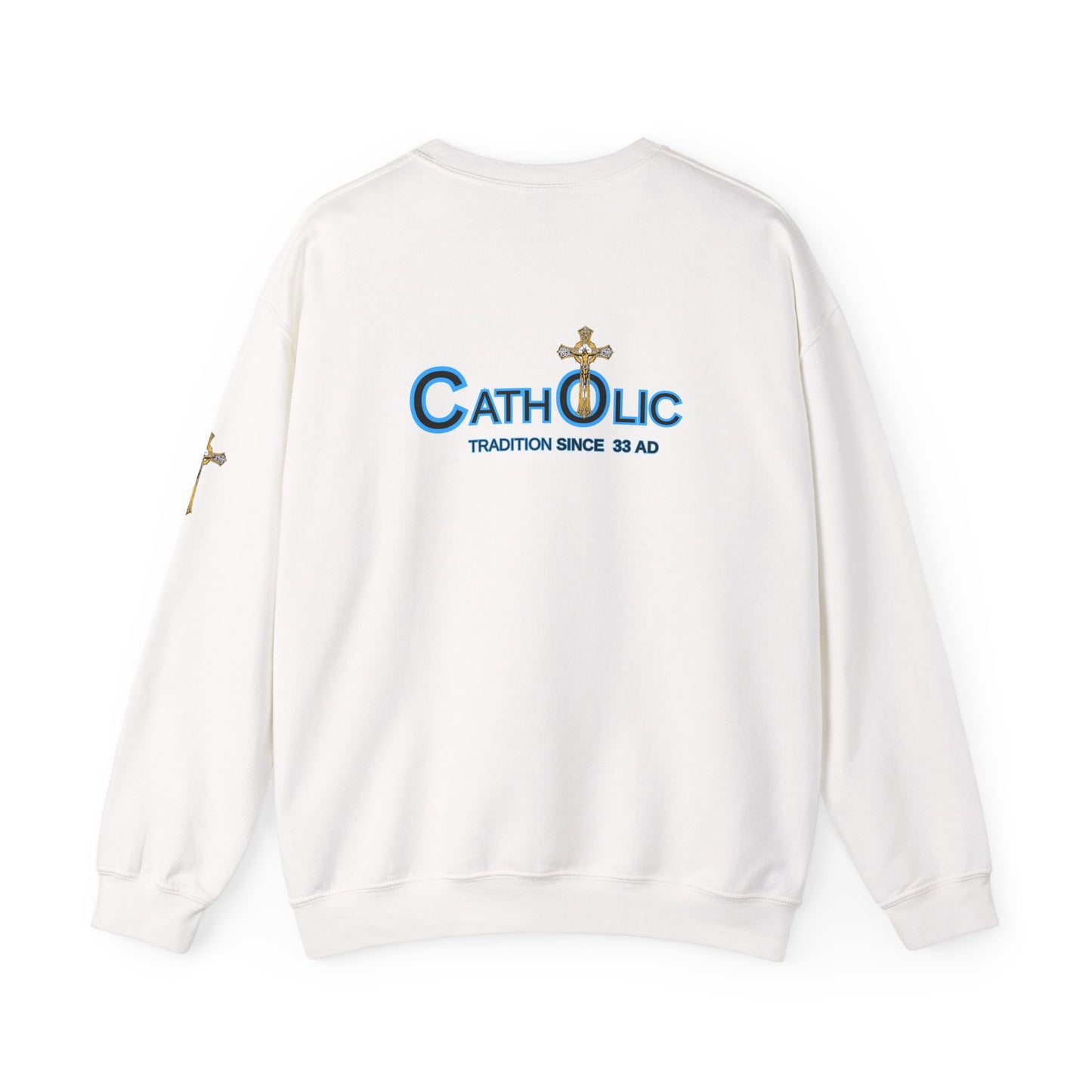 Catholic Crewneck Sweatshirt – "Tradition Since 33 AD" Religious Pullover ((CT)