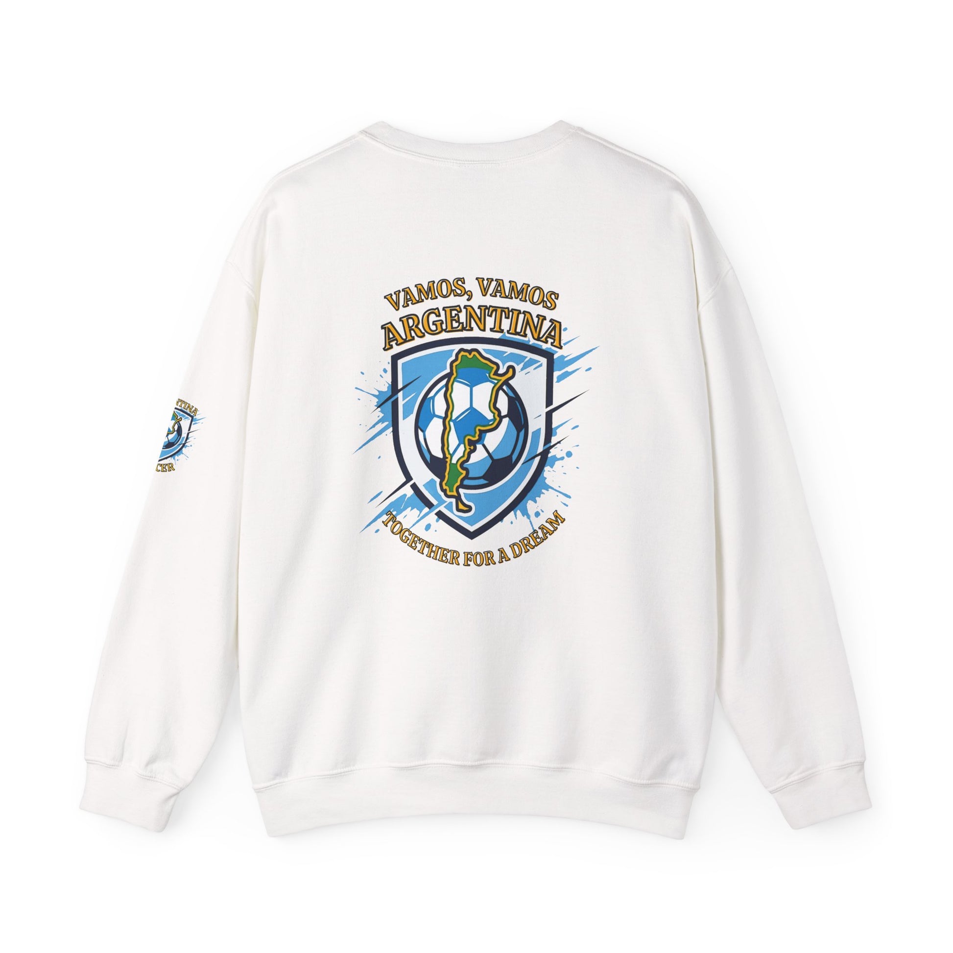 Argentina Soccer Crewneck Sweatshirt – "Vamos, Vamos Argentina" Football Fan Pullover - Trending Novelties & Gifts