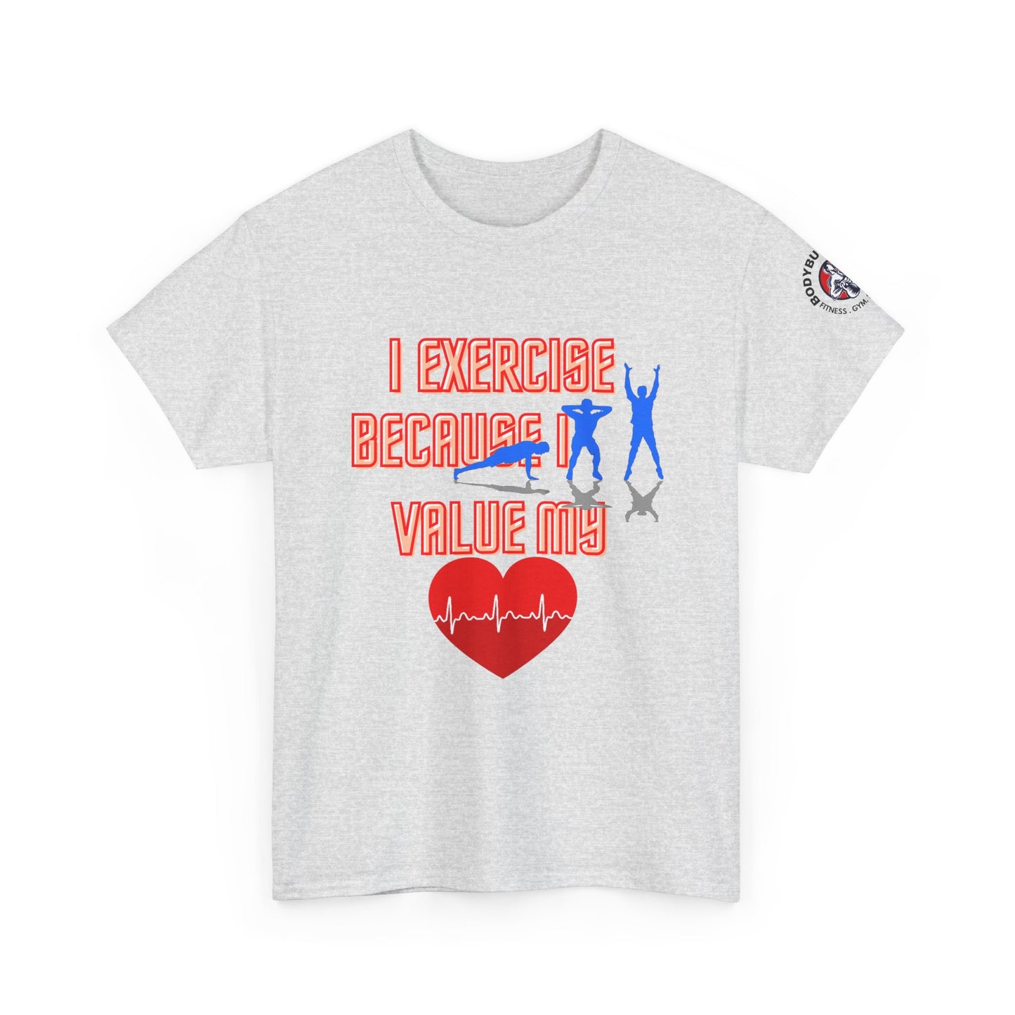 Fitness Quotes Heart Health Cotton T-shirt. FQT