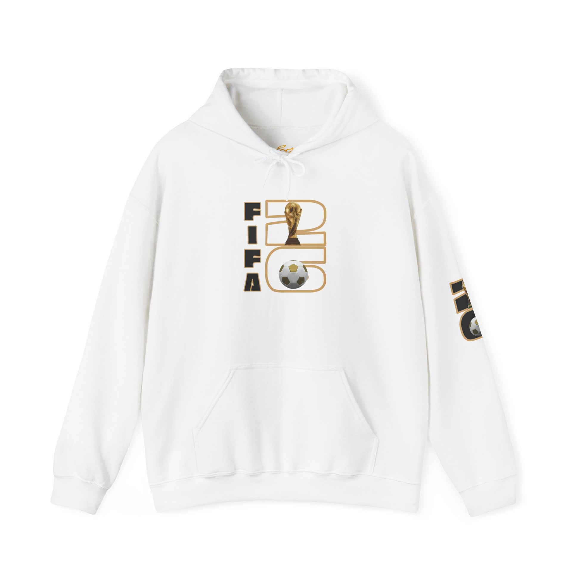 FIFA World Cup Soccer 2026 Hoodie – Soccer Trophy & Ball Graphic Pullover - Trending Novelties & Gifts