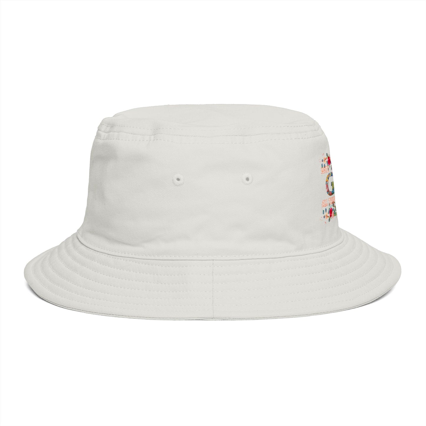 Floral Bucket Hat - With GOD all things are possible. Summer Hat - Trending Novelties & Gifts