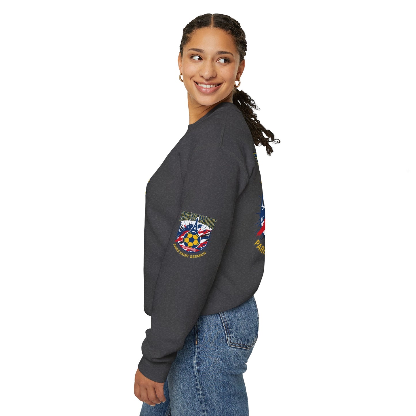 Paris Saint Germain Soccer Crest Sweatshirt | Paris Saint Germain soccer fans Sweatshirt - Trending Novelties & Gifts