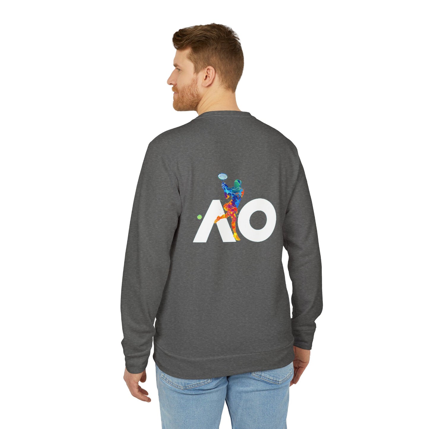 Adidas Tennis Motif Sweatshirt, Adidas sweatshirt, Adidas tennis apparel, Australian Open tennis apparel,