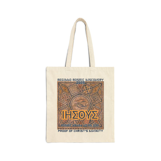 The Mediggo Mosaic Cotton Canvas Tote Bag, Eco-Friendly Shopping Bag, MMD.
