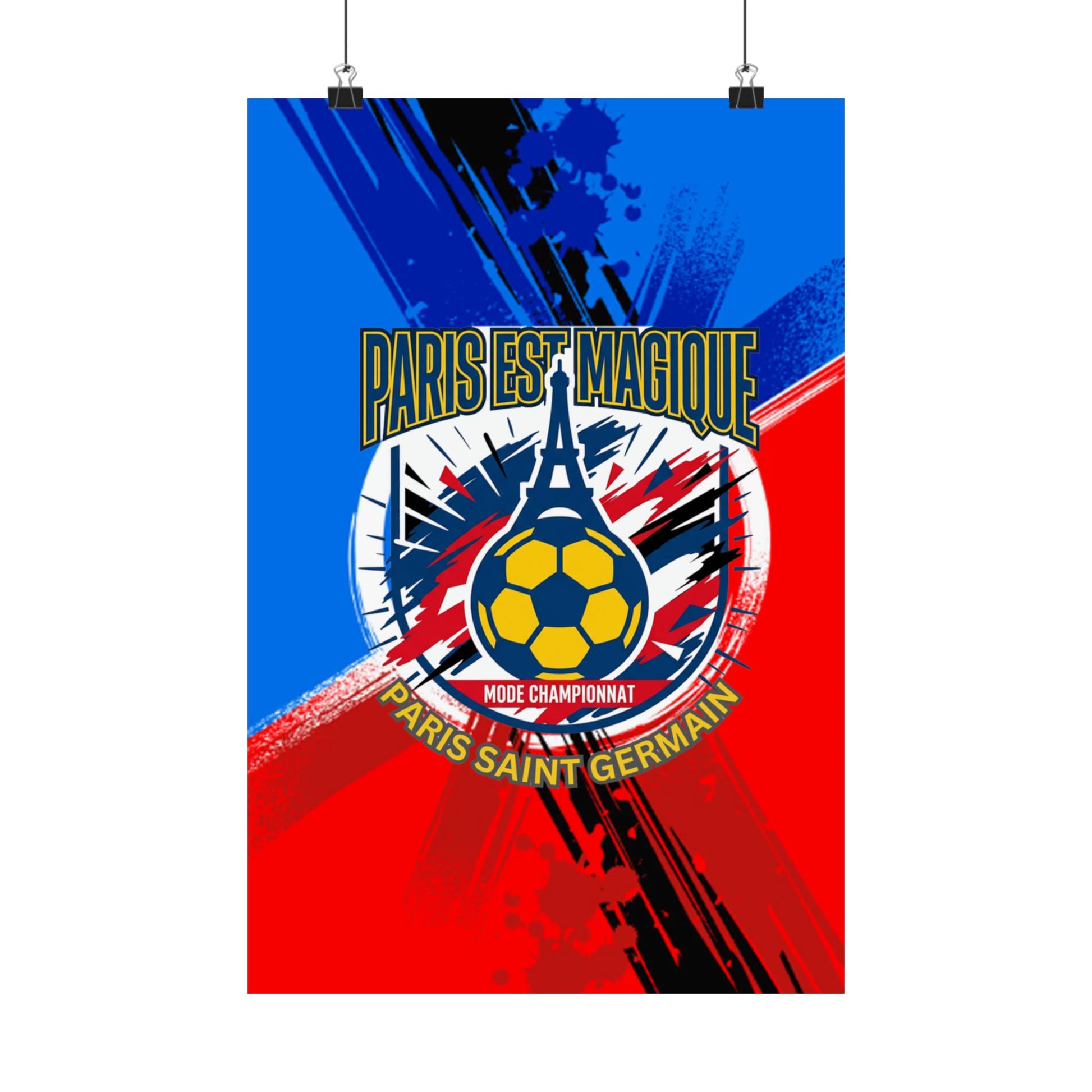 Paris est Magique Soccer Poster — PSG Football Matte Print Poster - Trending Novelties & Gifts