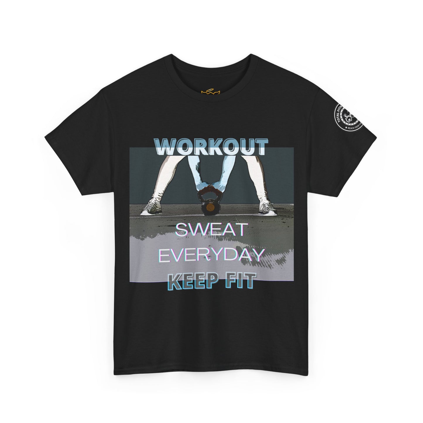 Fitness Workout Quotes Unisex Tee - "KEEP FIT" Cotton T-shirt. FQT