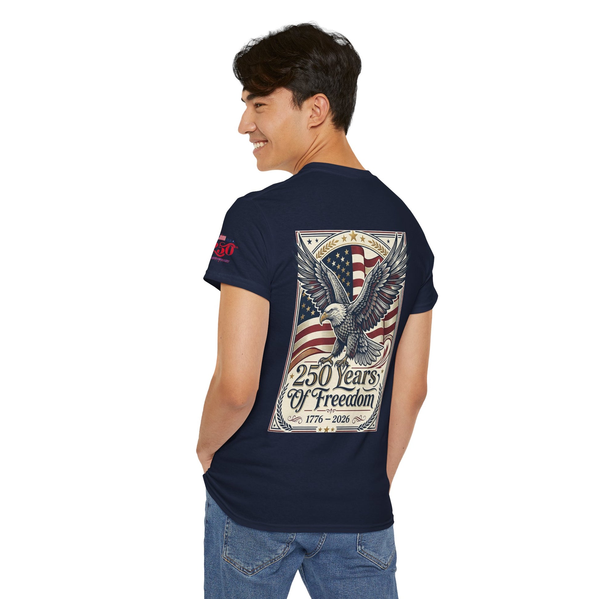 USA 250th ANNIVERSARY Eagle T-Shirt —  AMERICA'S 250 Years ANNIVERSARY of Freedom Tee - Trending Novelties & Gifts