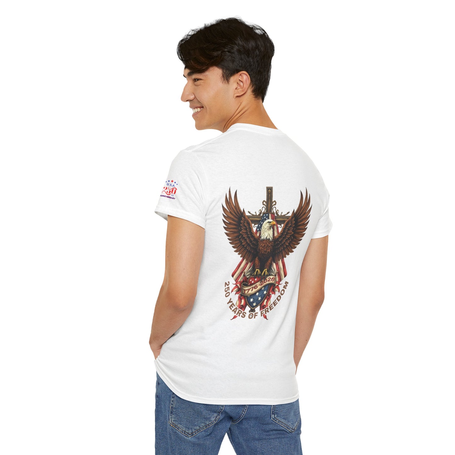 Patriotic Eagle Tee — 250 Years of Freedom Graphic T‑Shirt (USA 250th)