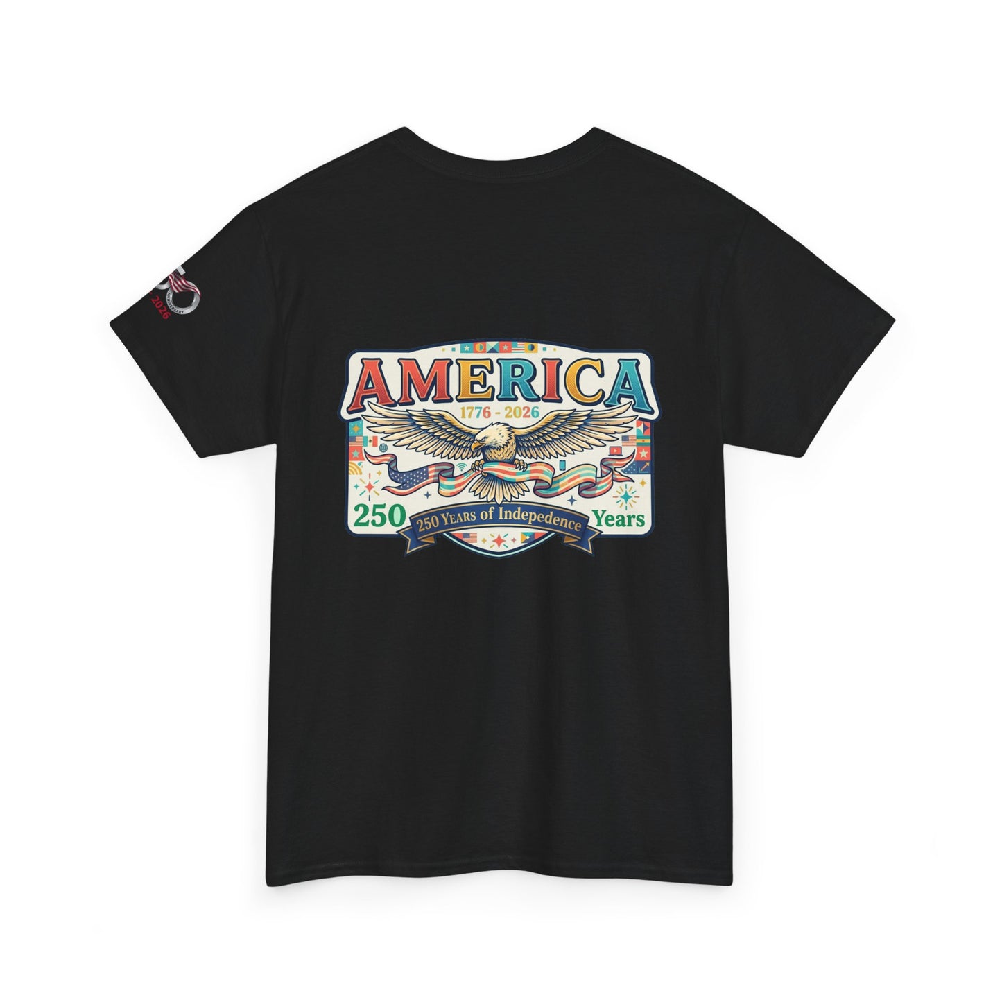 USA 250th ANNIVERSARY Vintage Graphic Tee — 250 Years Patriotic Independence Day Shirt - Trending Novelties & Gifts