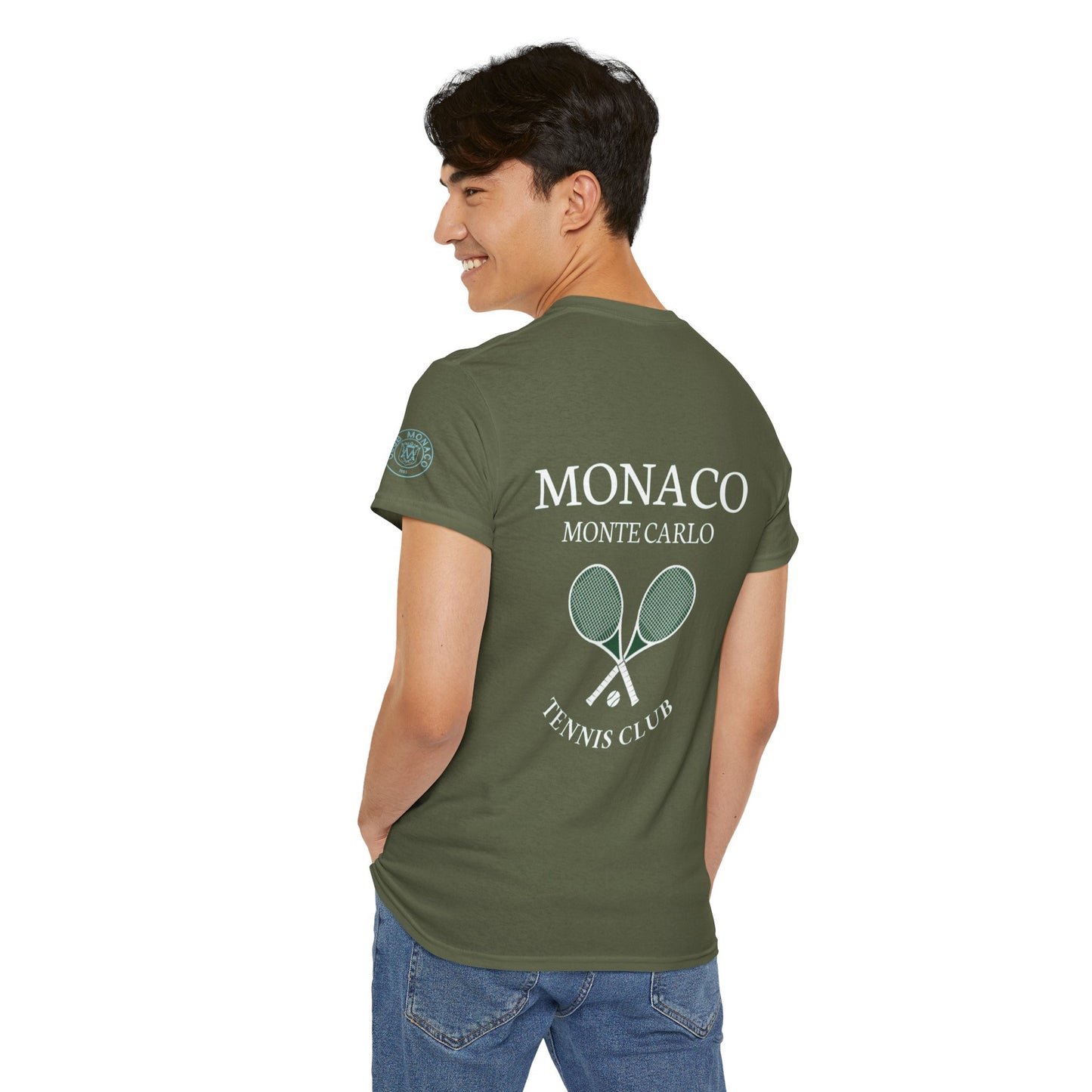 Monaco Monte Carlo Tennis Club T‑Shirt — Vintage Tennis Club Tee