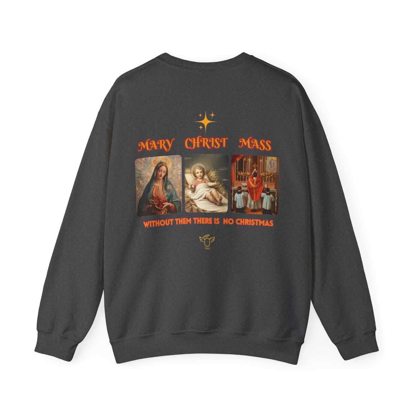 Christmas Crewneck Sweatshirt - Catholic Holiday Design (CT)