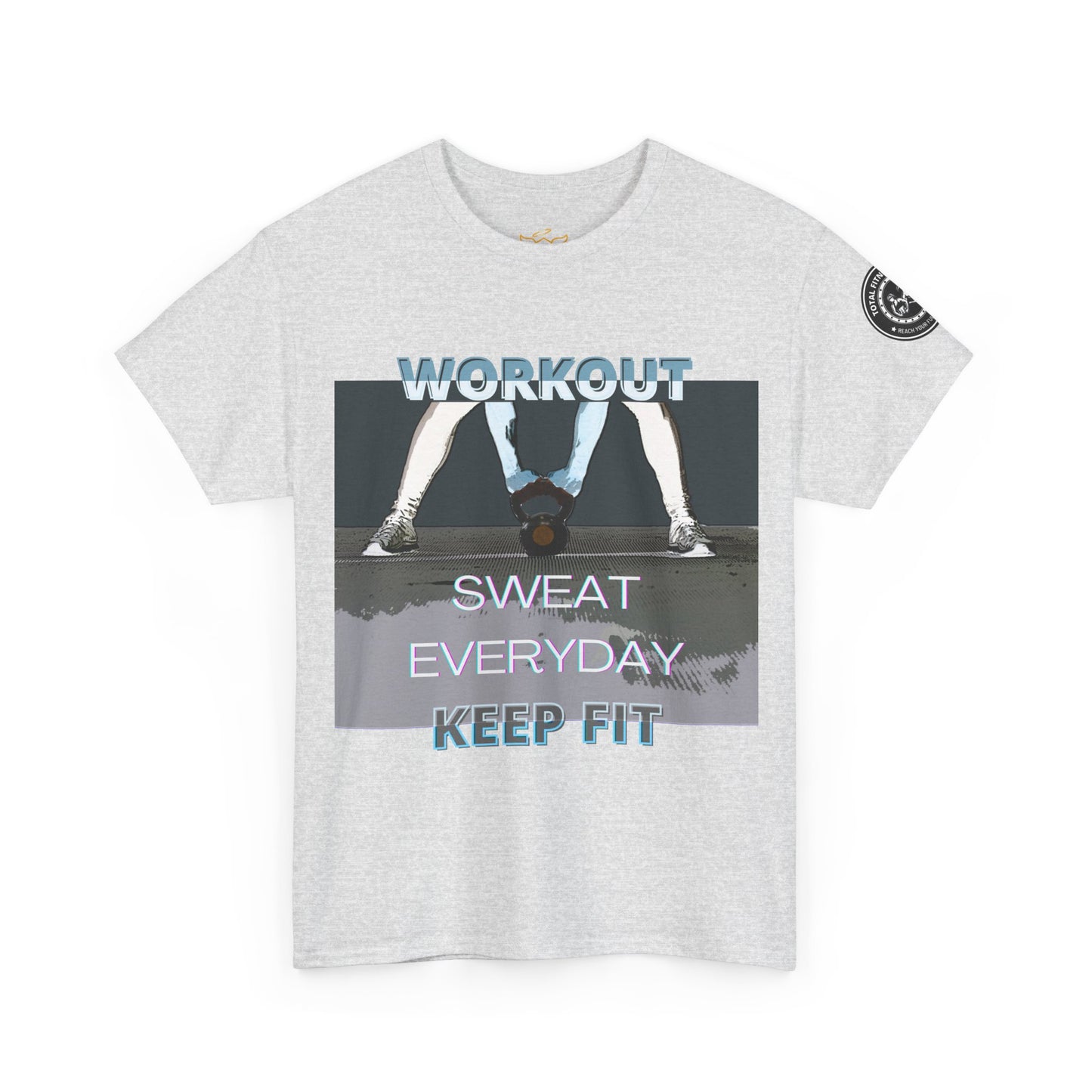 Fitness Workout Quotes Unisex Tee - "KEEP FIT" Cotton T-shirt. FQT