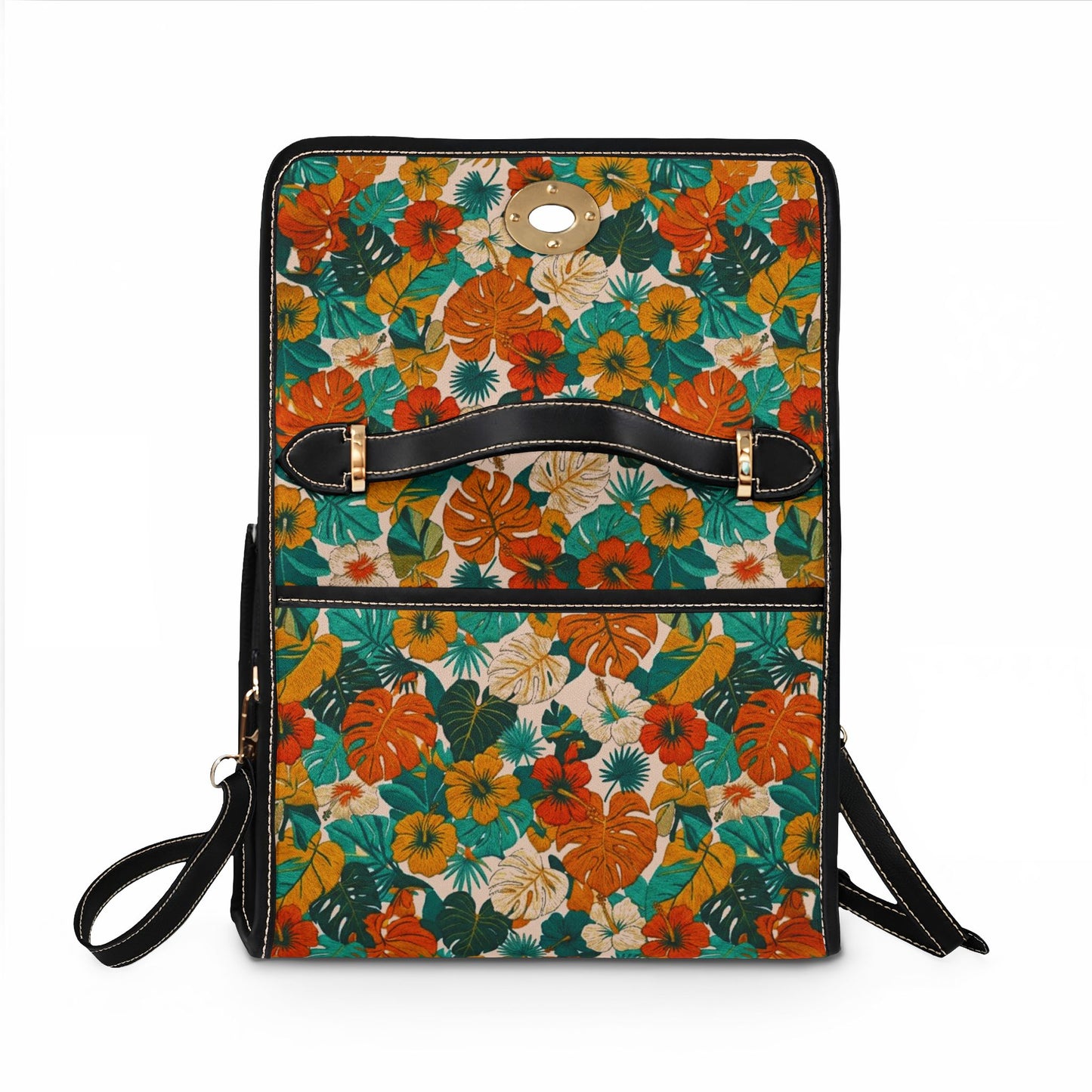Floral Canvas Bag — Waterproof Summer Tropical Print Handbag - Trending Novelties & Gifts