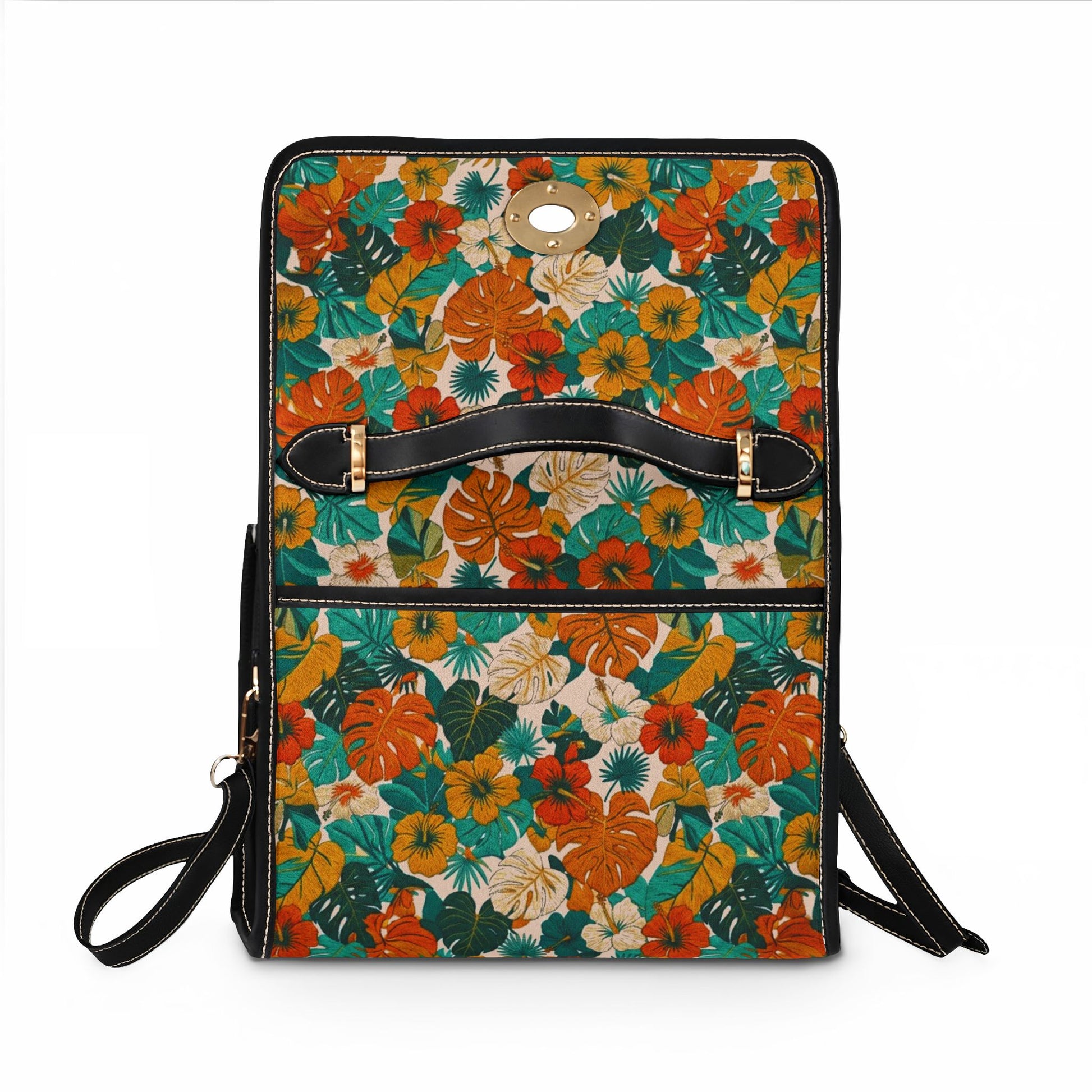 Floral Canvas Bag — Waterproof Summer Tropical Print Handbag - Trending Novelties & Gifts
