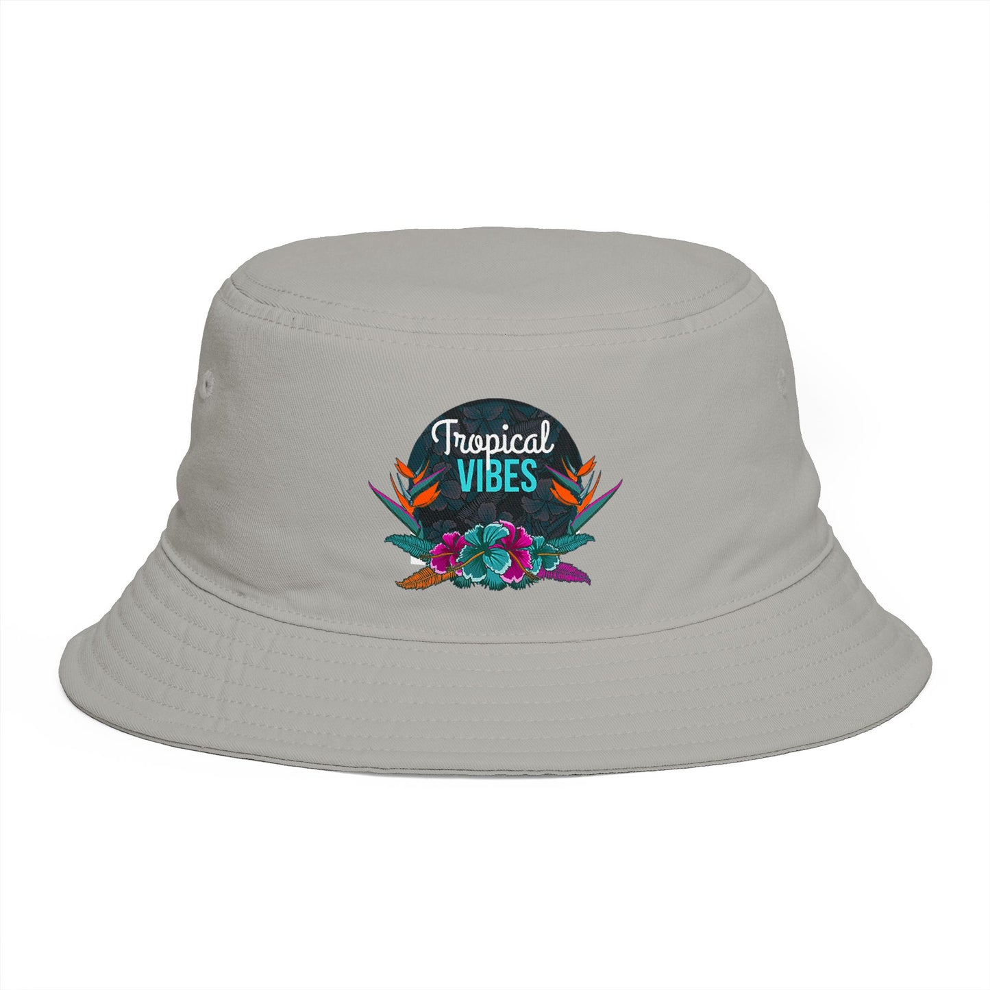 SummerBucket Hat — Tropical Vibes Embroidered Floral Beach Hat - Trending Novelties & Gifts
