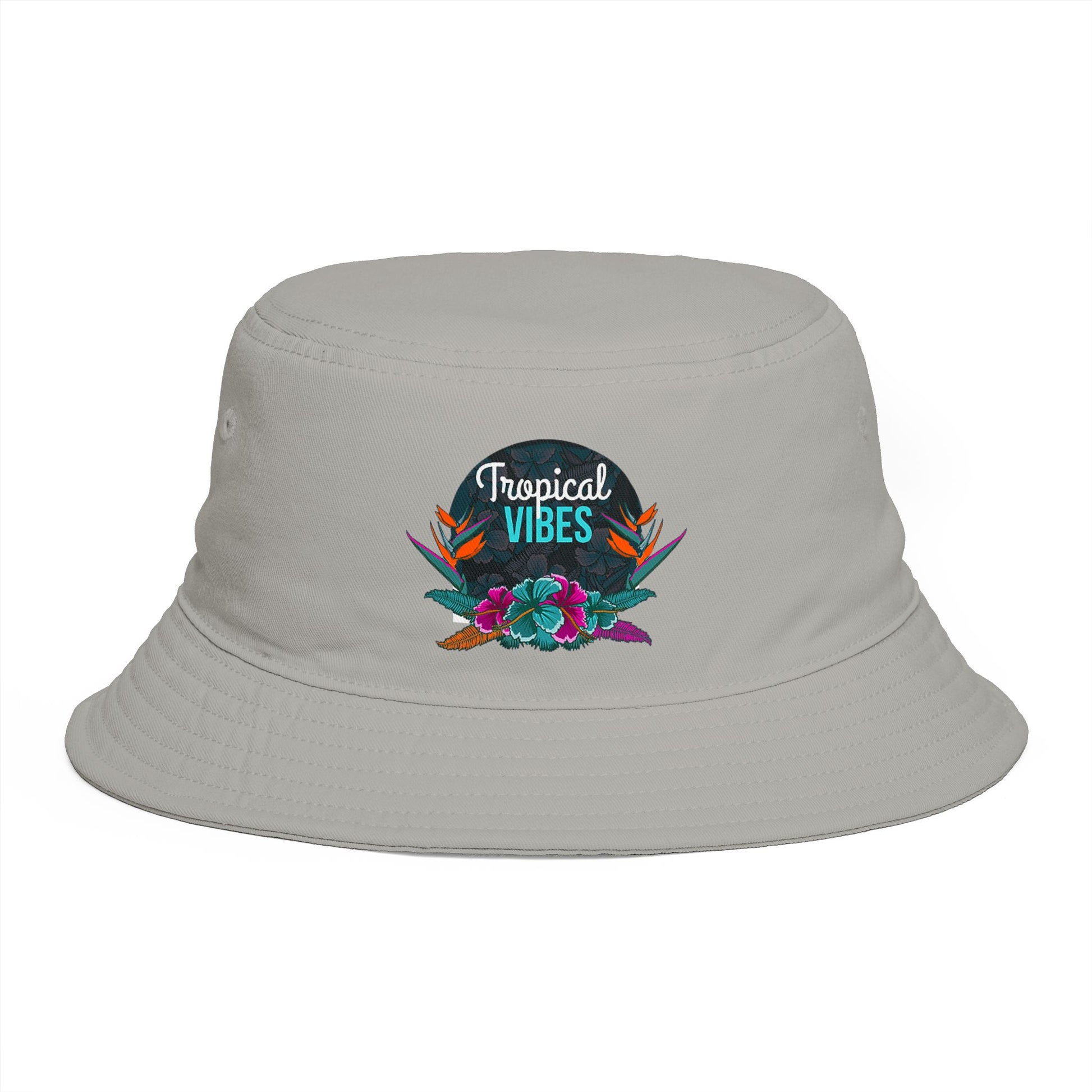 SummerBucket Hat — Tropical Vibes Embroidered Floral Beach Hat - Trending Novelties & Gifts