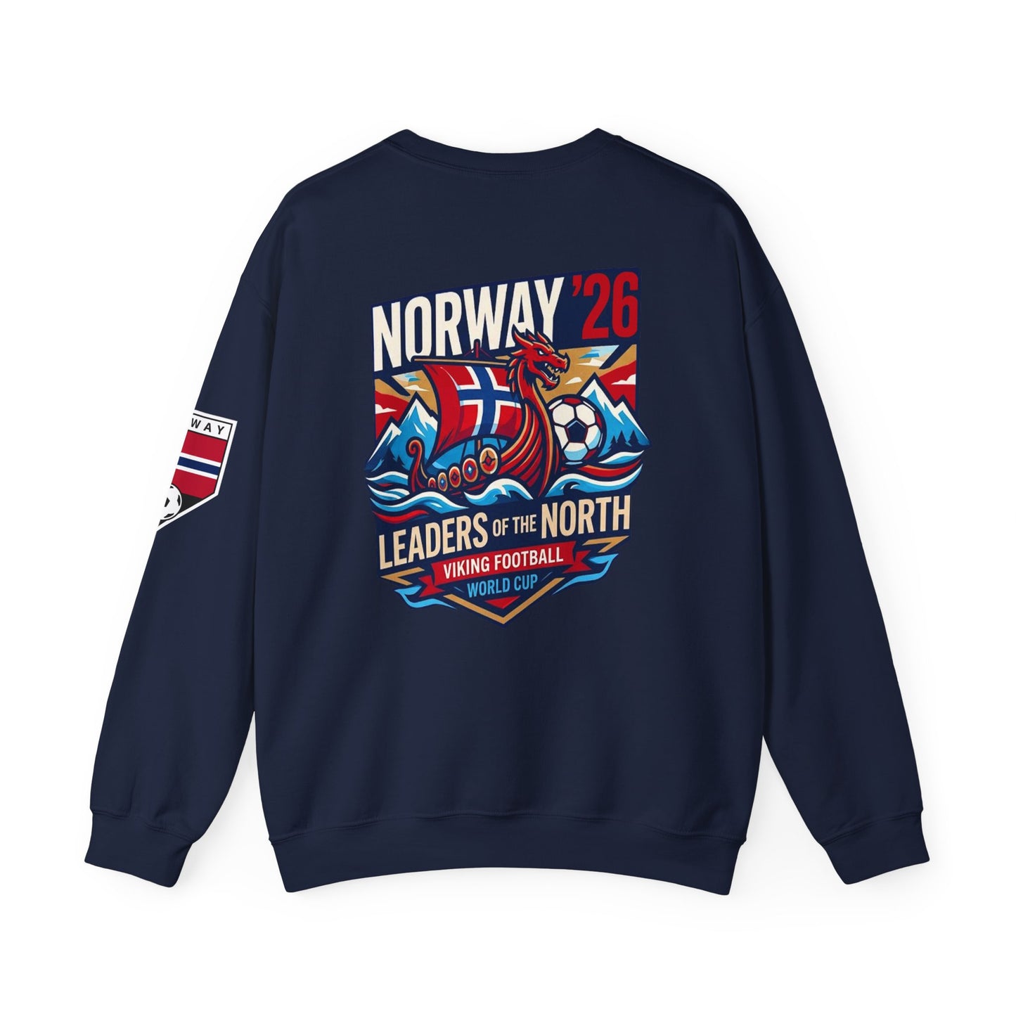 Norway '26 Viking Soccer Sweatshirt — Leaders of the North World Cup Fan Pullover