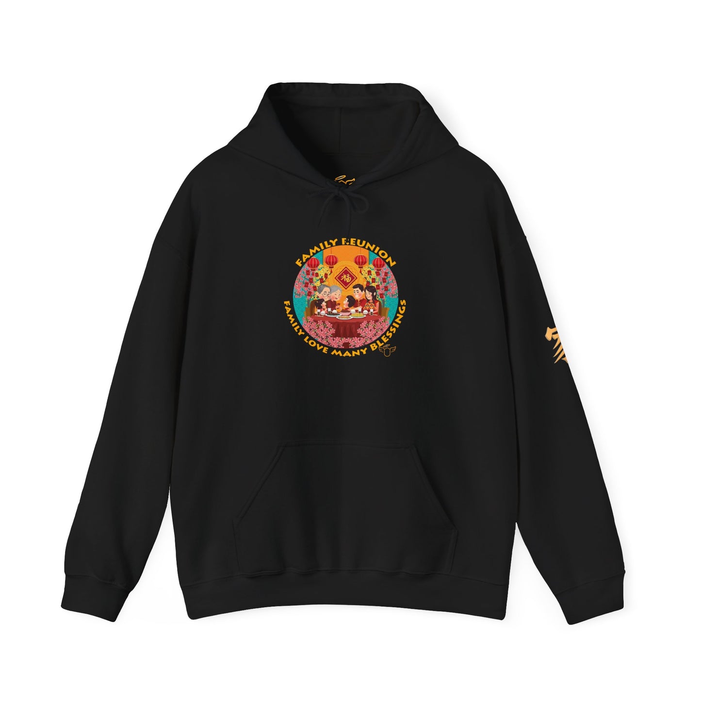 Family Reunion Hoodie – 'Love Brings Us Together' Chinese New Year Novelty Tee