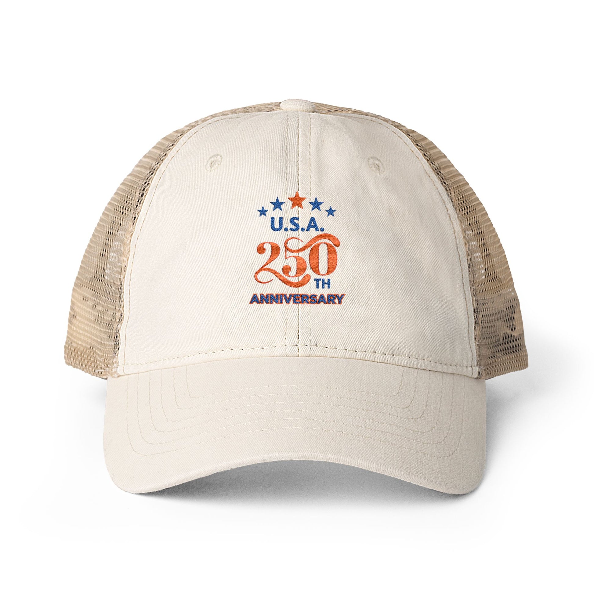 USA 250th ANNIVERSARY Women's Washed Mesh-Back Cap - Trending Novelties & Gifts