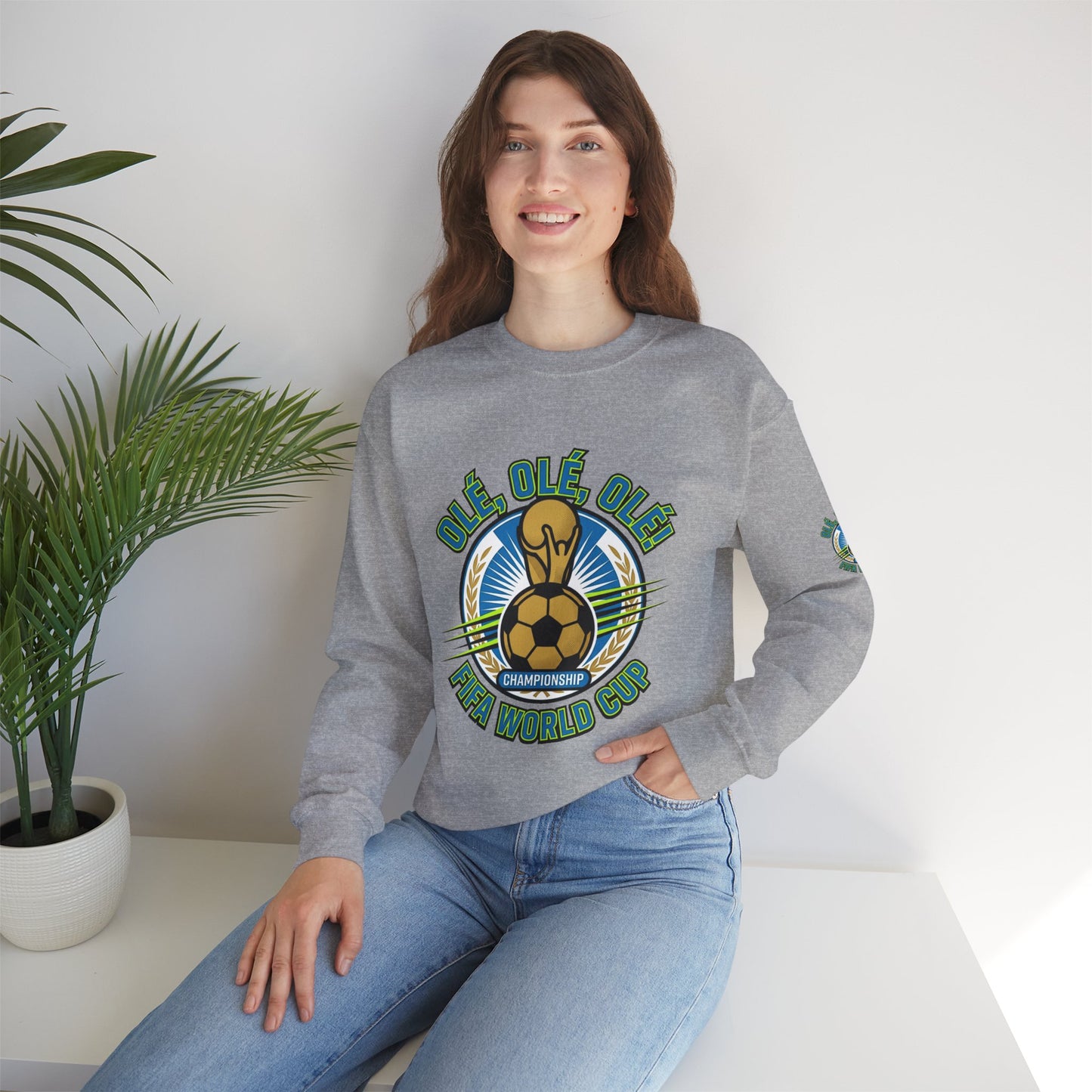World Cup '26 Soccer Crewneck Sweatshirt — "Olé Olé Olé" Championship Design - Trending Novelties & Gifts