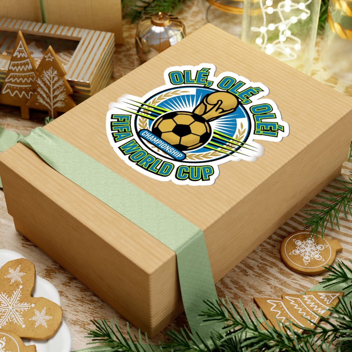 FIFA World Cup 'Olé, Olé, Olé' Soccer Championship Kiss-Cut Sticker - Trending Novelties & Gifts