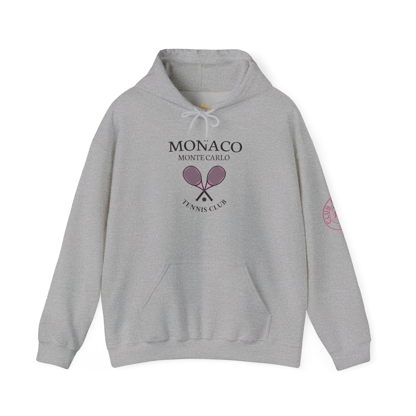 Monaco Monte Carlo Tennis Club Hoodie – Vintage Racket Logo Pullover