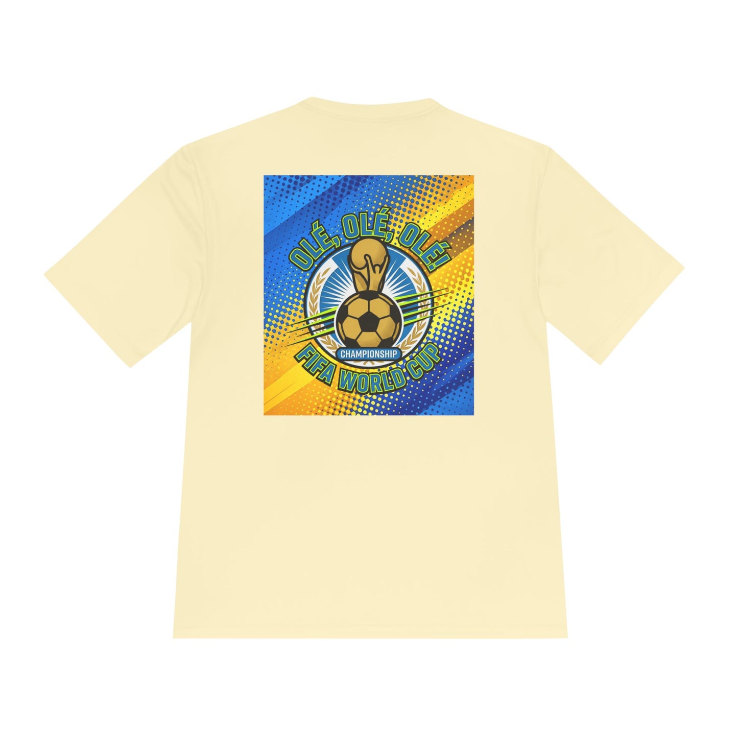 World Cup Soccer Moisture-Wicking Tee — "Ole Ole Ole" Graphic Tee - Trending Novelties & Gifts