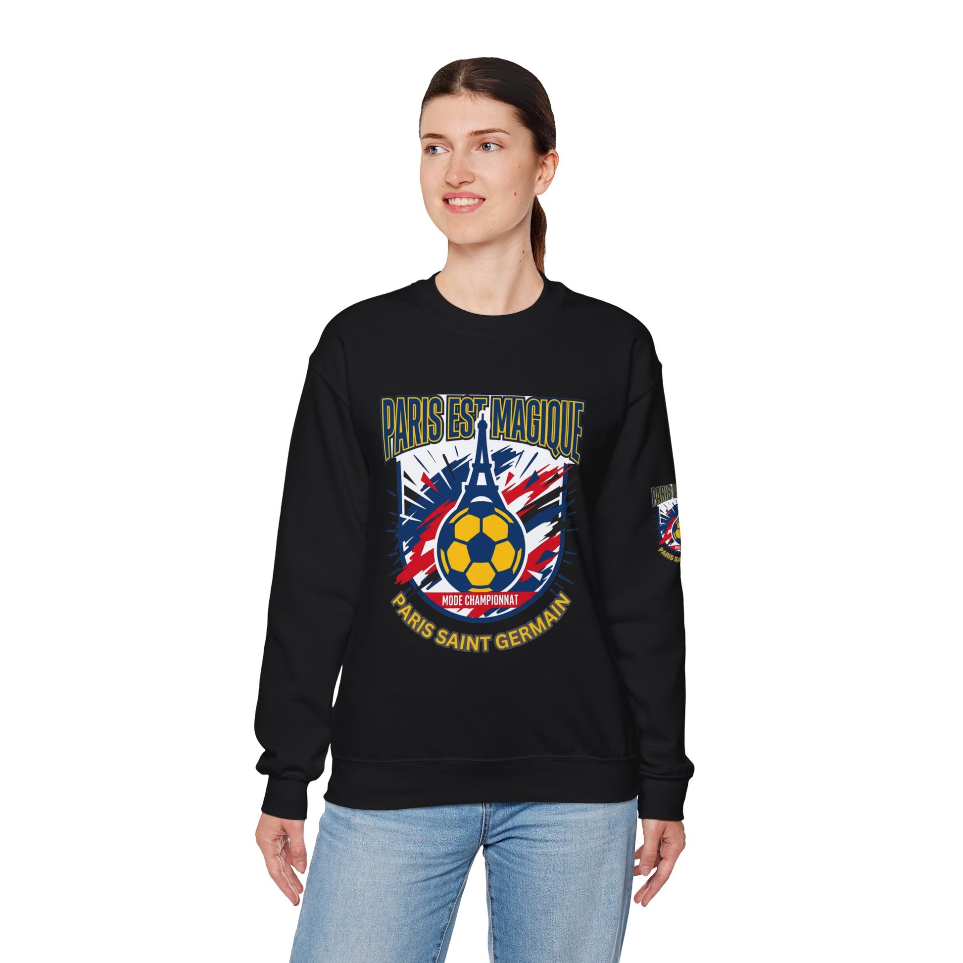 Paris Saint Germain Soccer Crest Sweatshirt | Paris Saint Germain soccer fans Sweatshirt - Trending Novelties & Gifts