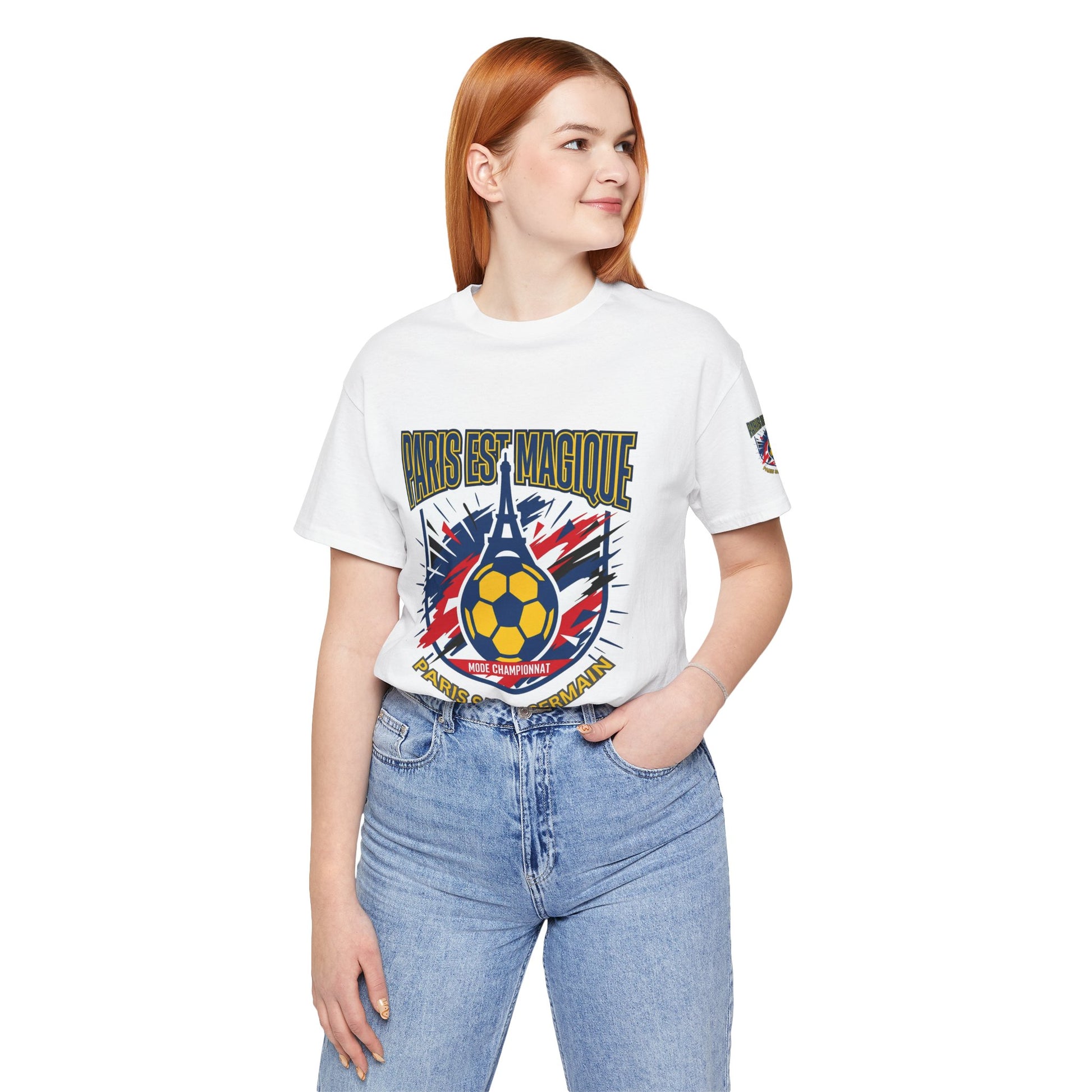 Paris-inspired Soccer Crest Tee | Paris Saint Germain Soccer Fan T-shirt - Trending Novelties & Gifts