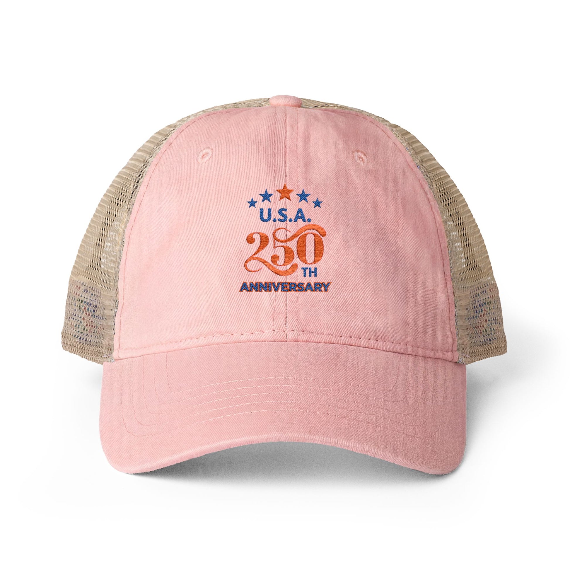 USA 250th ANNIVERSARY Women's Washed Mesh-Back Cap - Trending Novelties & Gifts