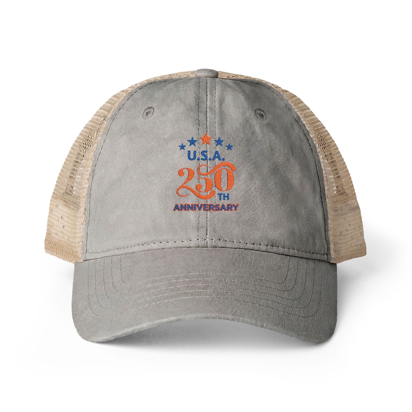 USA 250th ANNIVERSARY Women's Washed Mesh-Back Cap - Trending Novelties & Gifts