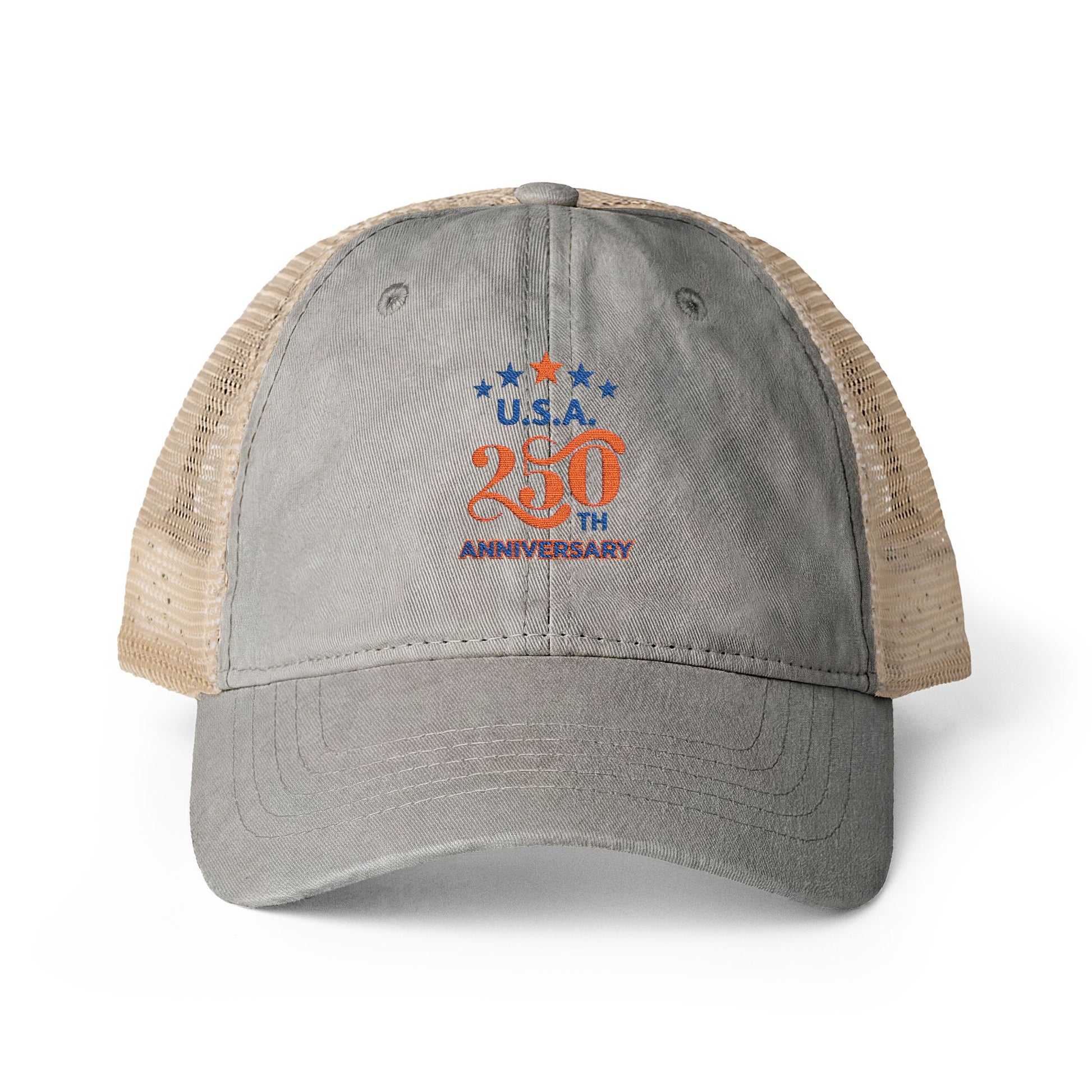 USA 250th ANNIVERSARY Women's Washed Mesh-Back Cap - Trending Novelties & Gifts