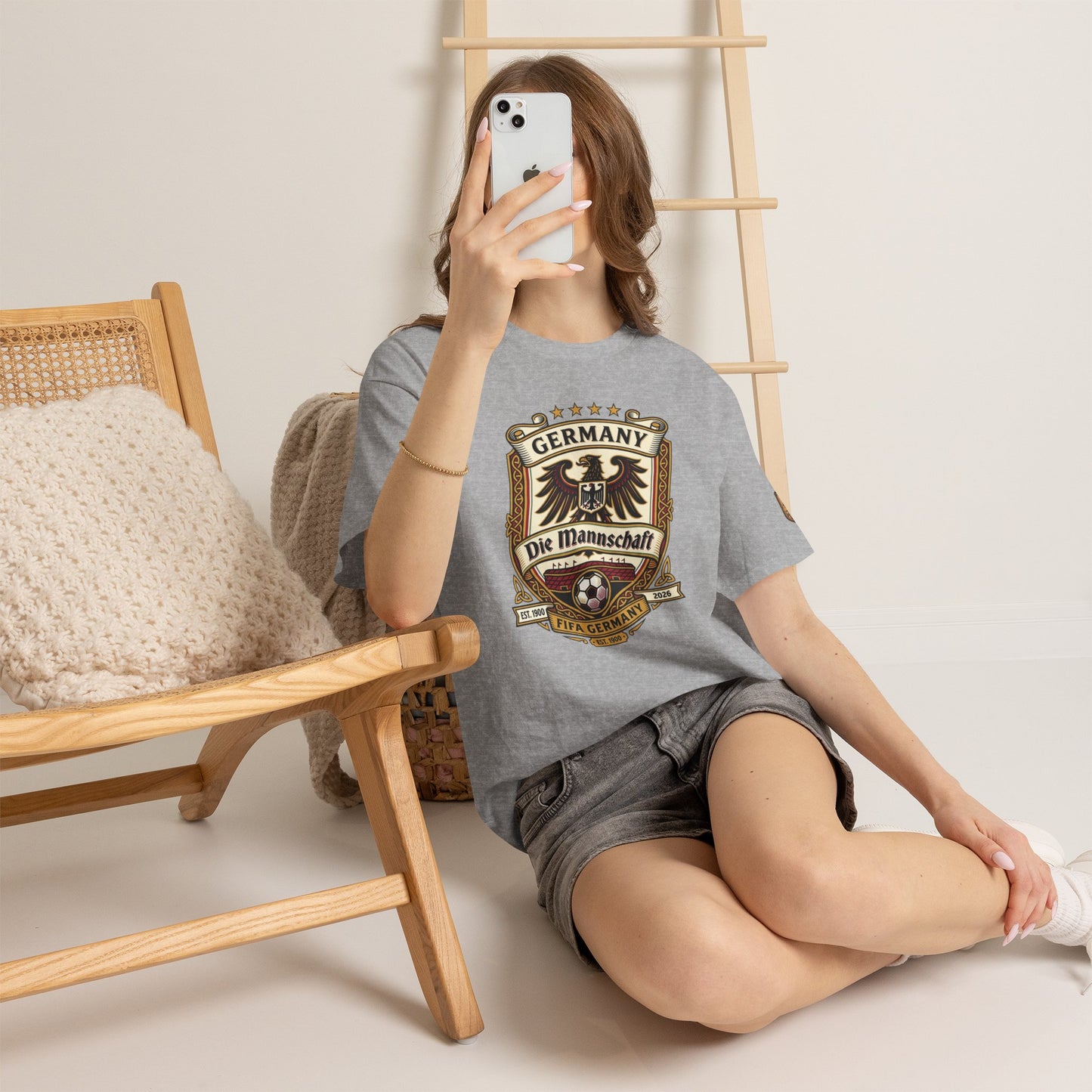 Germany Soccer Crest T-Shirt – "Die Mannschaft" Football Jersey Tee