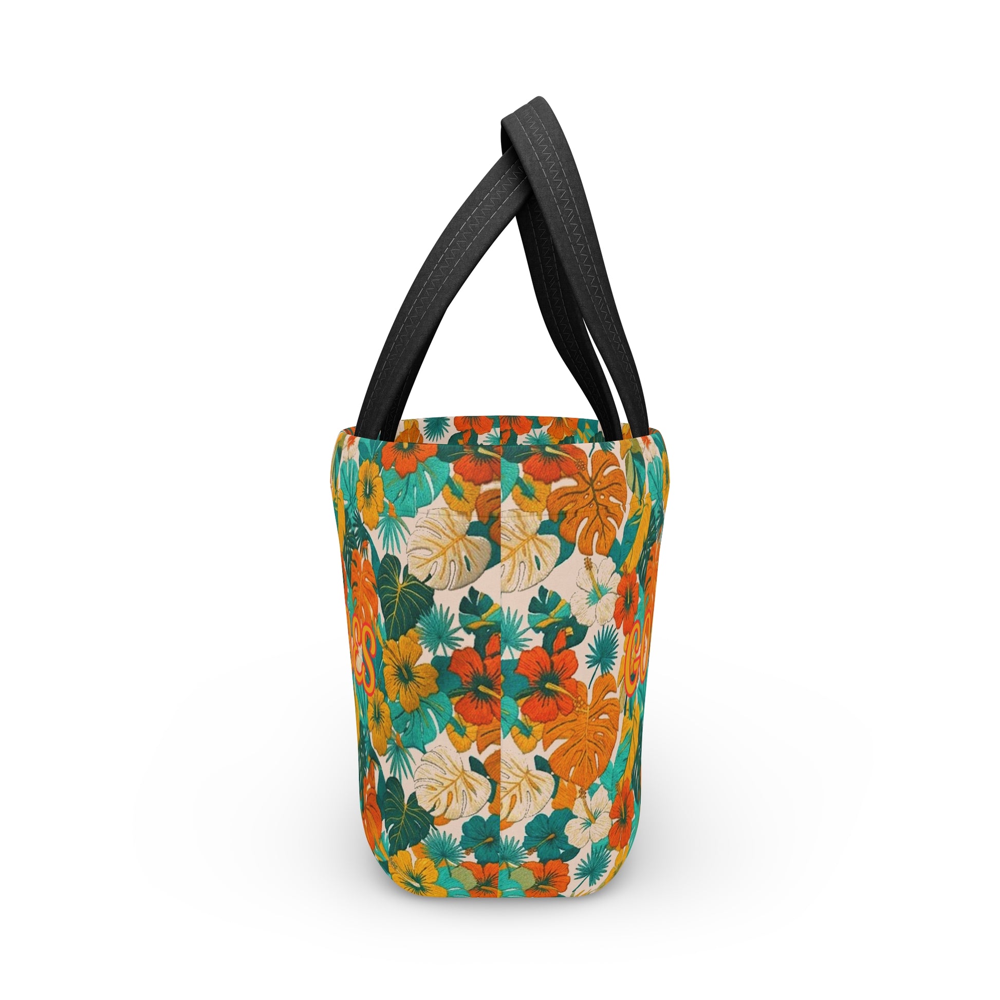 Tropical 'Good Vibes' Lunch Bag — Insulated Summer Cooler Tote - Trending Novelties & Gifts