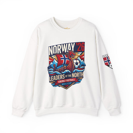Norway '26 Viking Soccer Sweatshirt — Leaders of the North World Cup Fan Pullover - Trending Novelties & Gifts