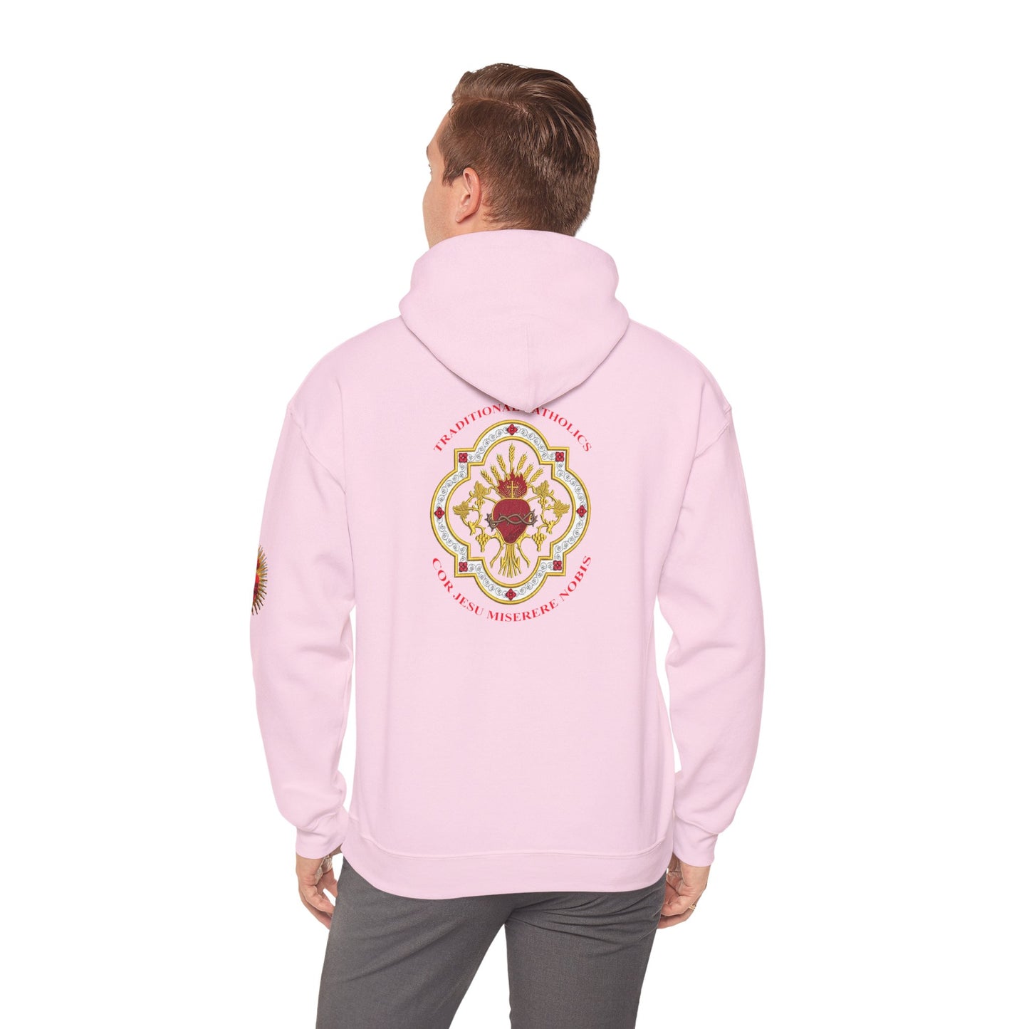 Sacred Heart Rose Hoodie — Spiritual Heart Graphic Sweatshirt (CT)