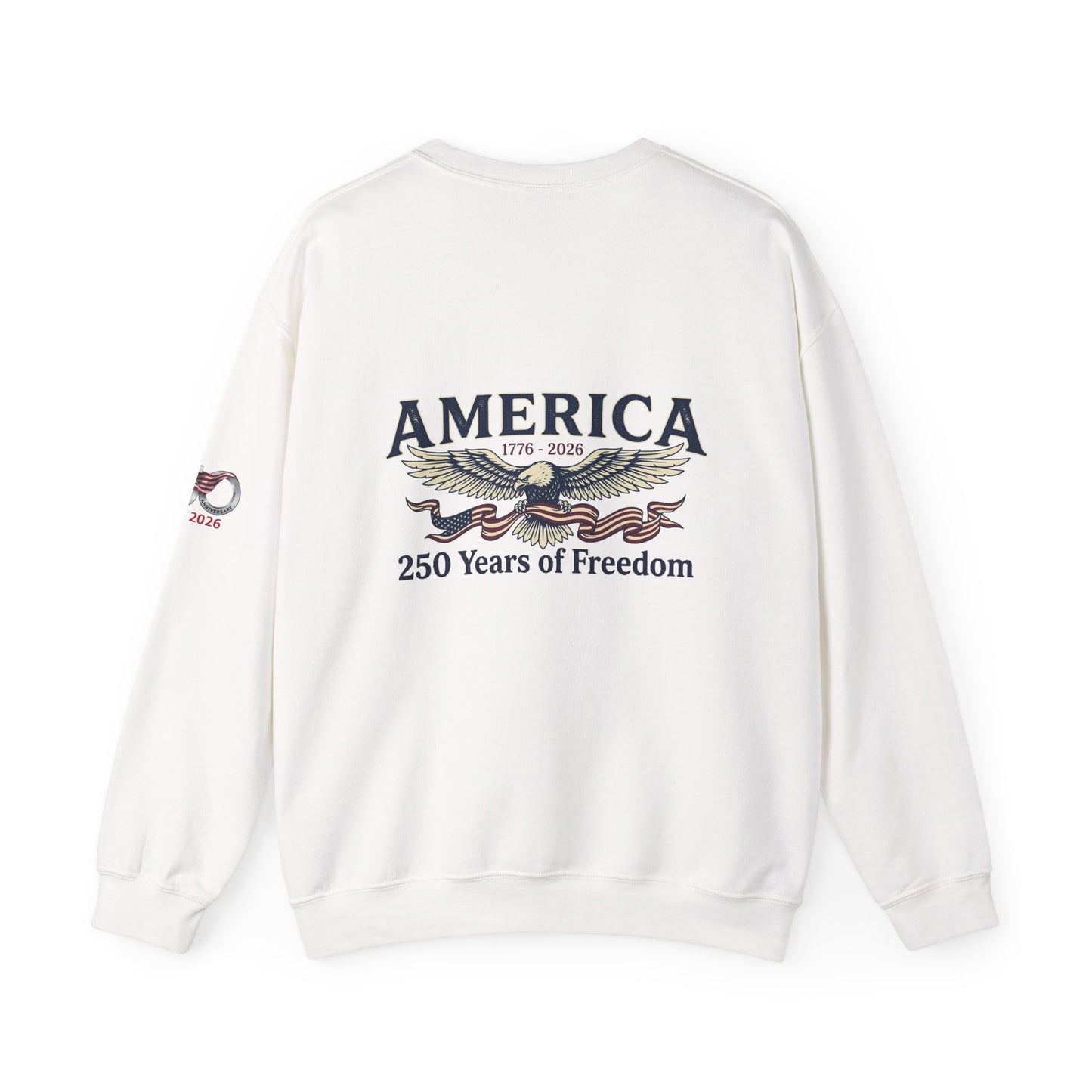 USA 250th Anniversary Crewneck Sweatshirt | America's 250 Years of Freedom Sweatshirt - Trending Novelties & Gifts