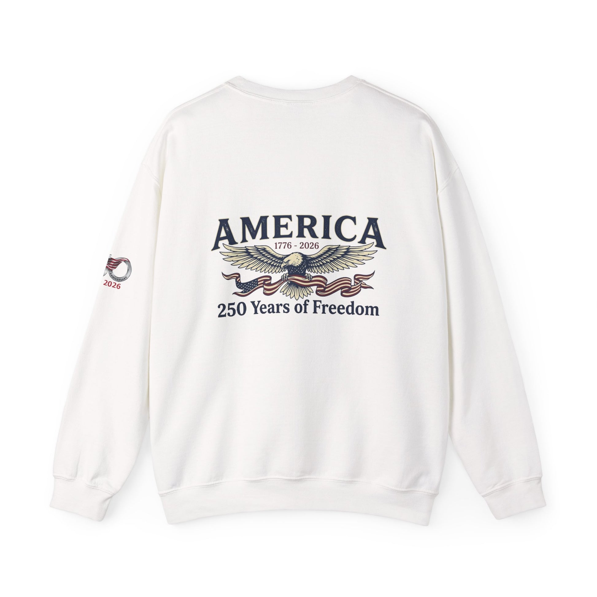 USA 250th Anniversary Crewneck Sweatshirt | America's 250 Years of Freedom Sweatshirt - Trending Novelties & Gifts