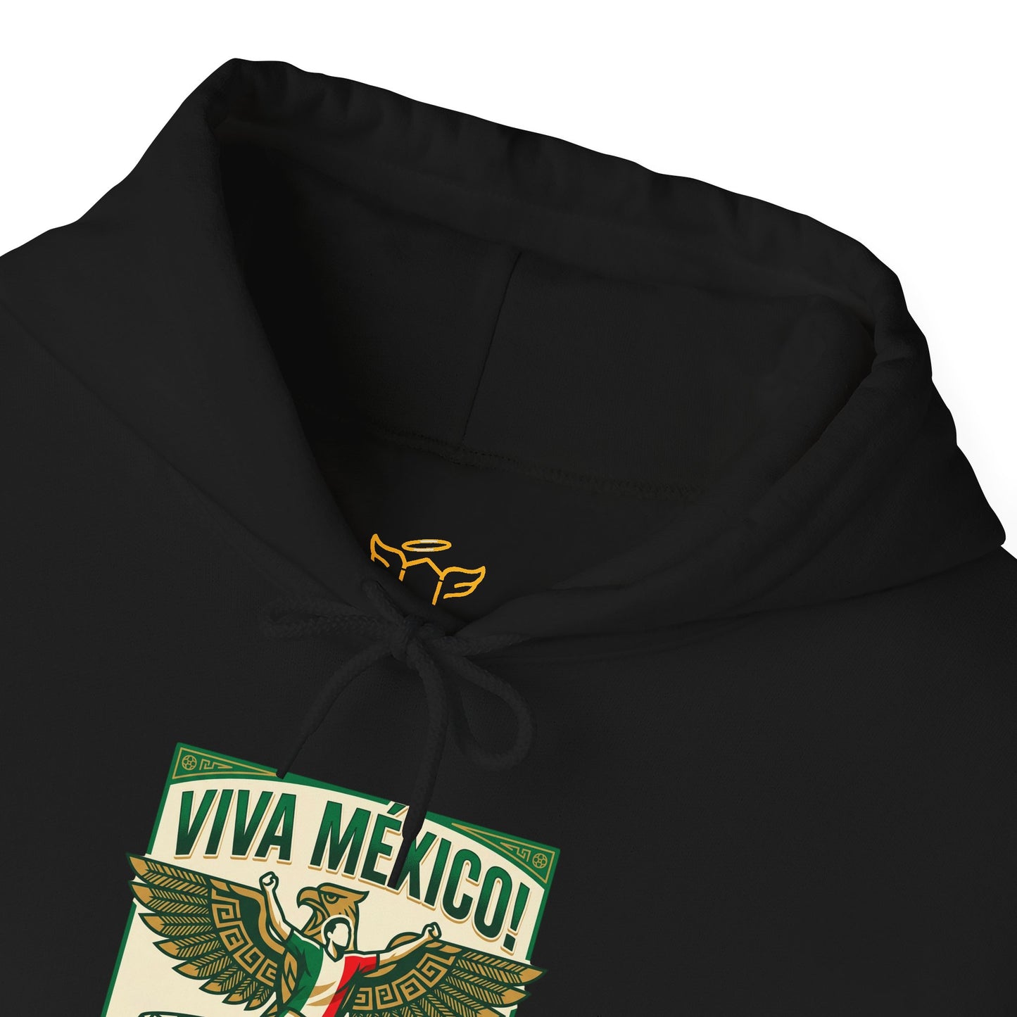 Viva México Soccer Hoodie — Retro Eagle Mexican Pride Graphic