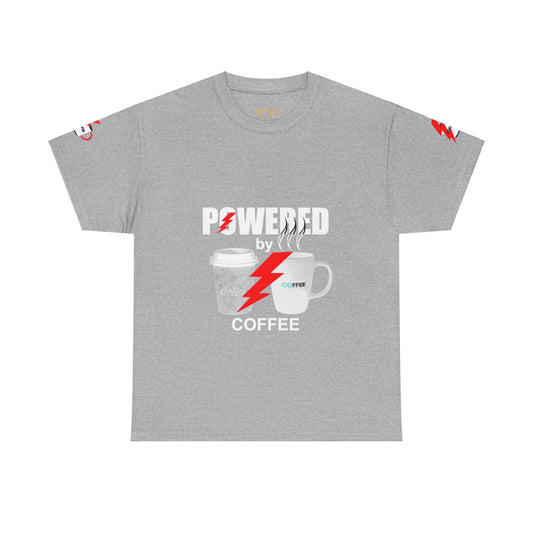 Coffee Lovers Heavy Cotton T-shirt - Powered by Coffee.