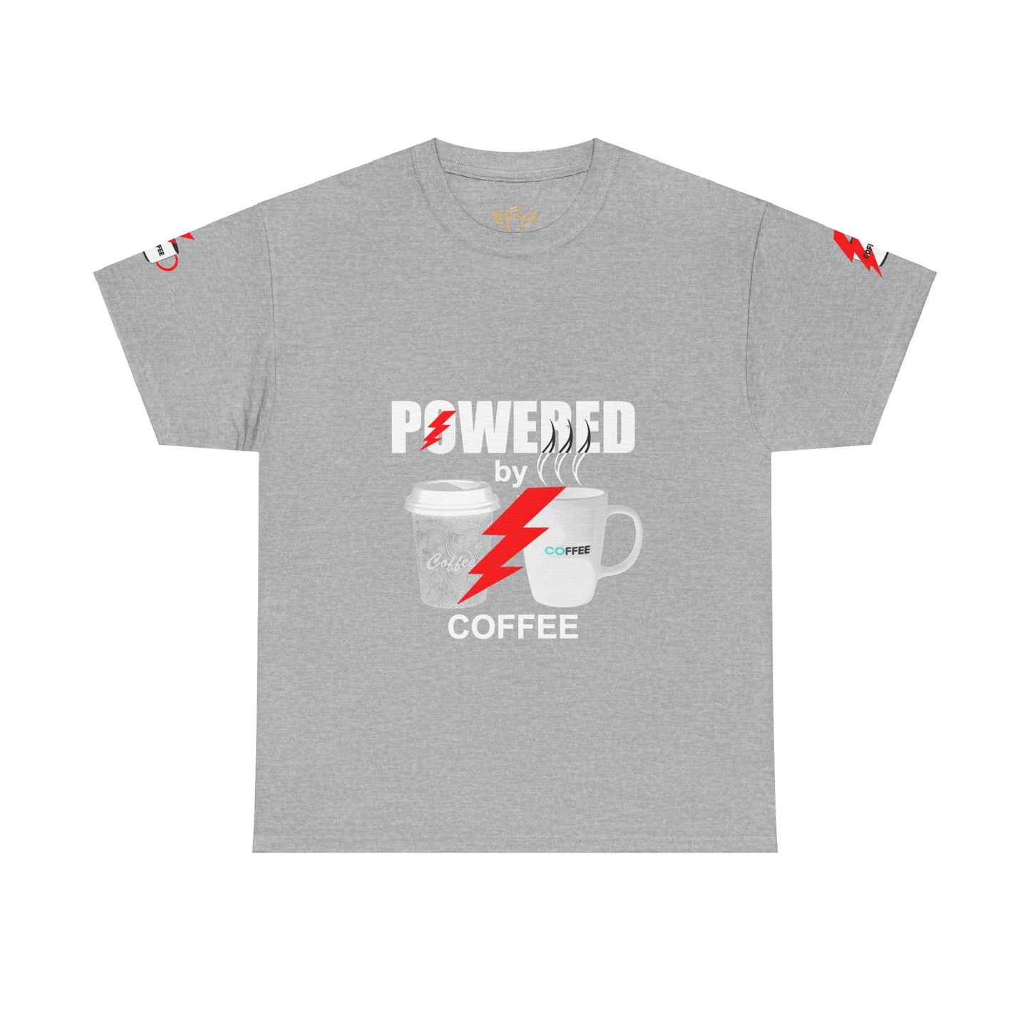 Coffee Lovers Heavy Cotton T-shirt - Powered by Coffee.