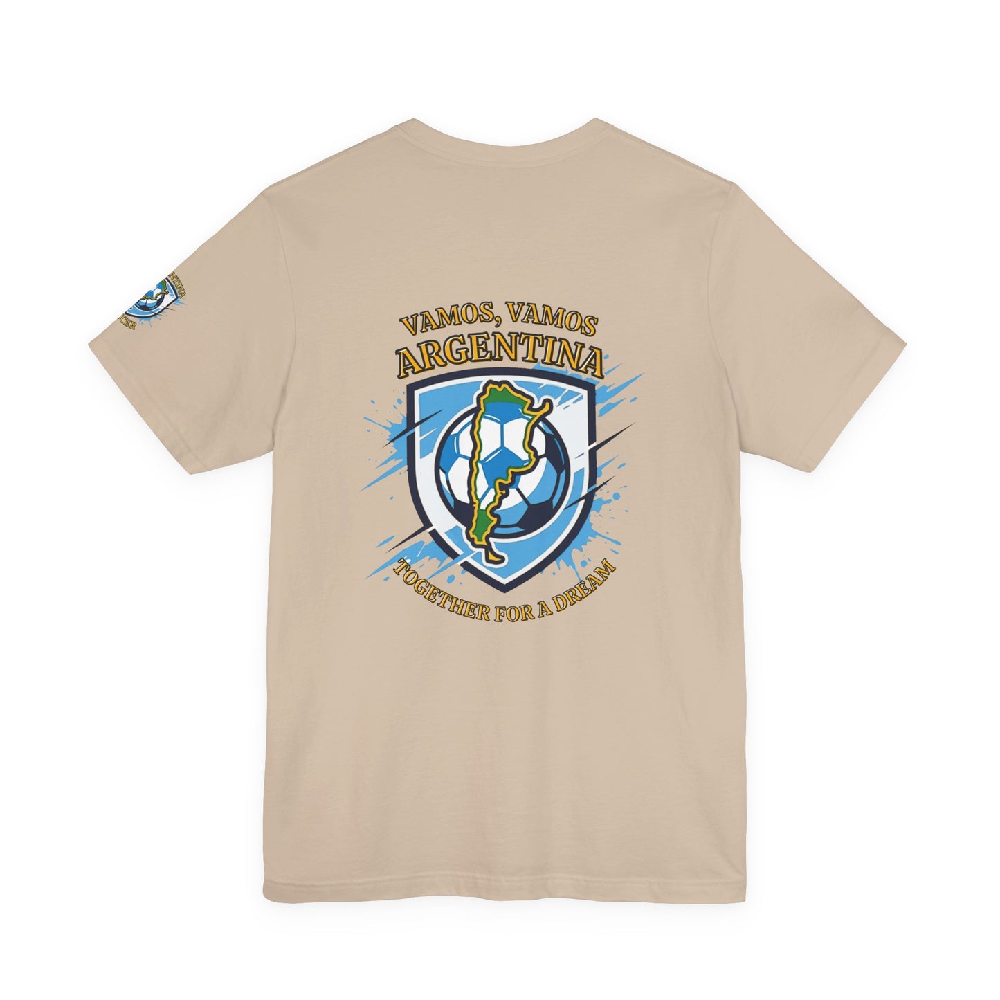 Argentina Soccer T-Shirt - "Vamos, Vamos Argentina" Together for a Dream Fan Tee - Trending Novelties & Gifts