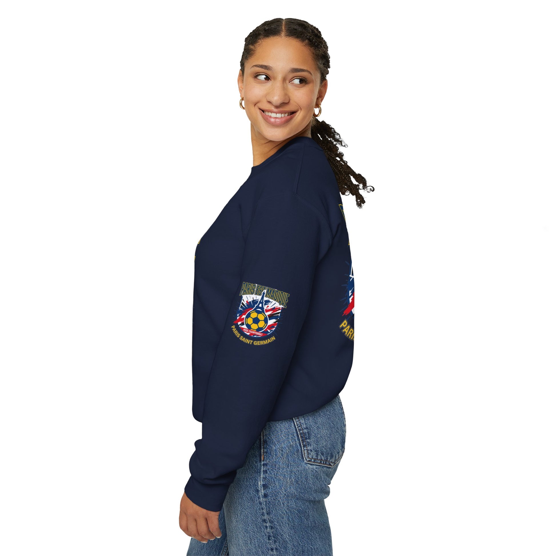 Paris Saint Germain Soccer Crest Sweatshirt | Paris Saint Germain soccer fans Sweatshirt - Trending Novelties & Gifts