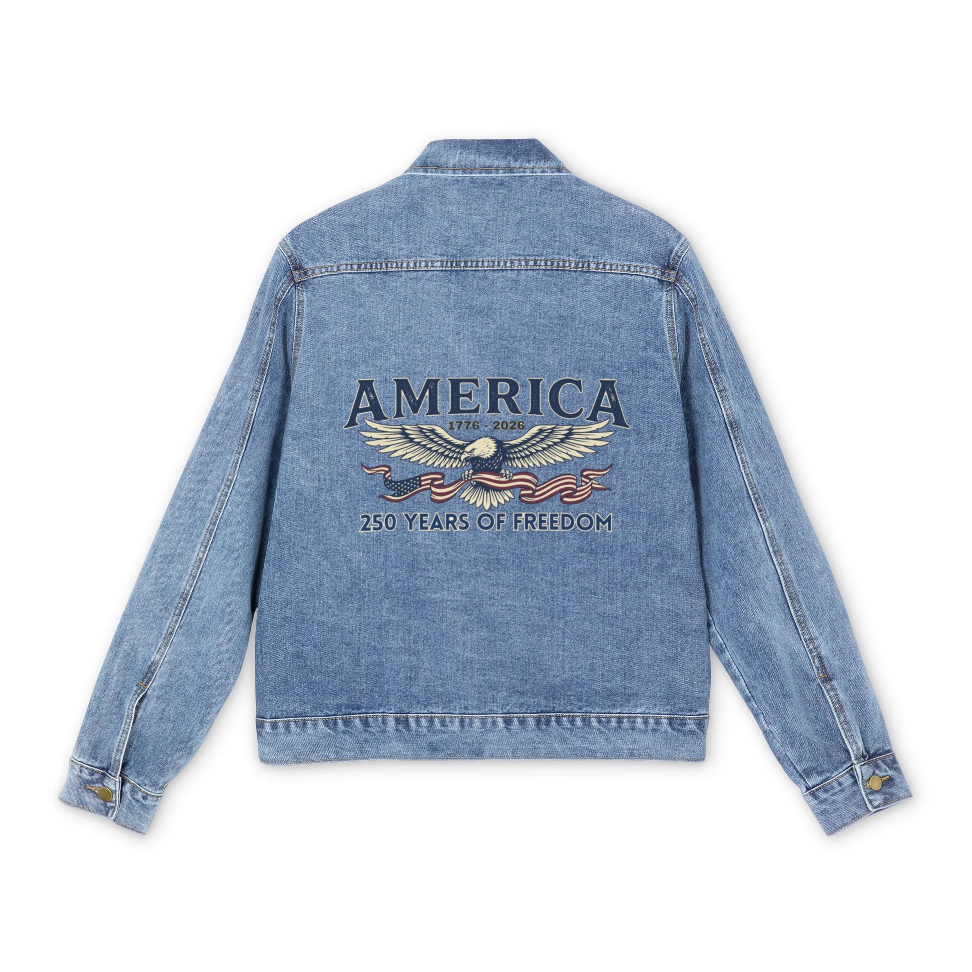 USA 250th ANNIVERSARY Denim Jacket —America 250 Years of Freedom Jean Jacket - Trending Novelties & Gifts