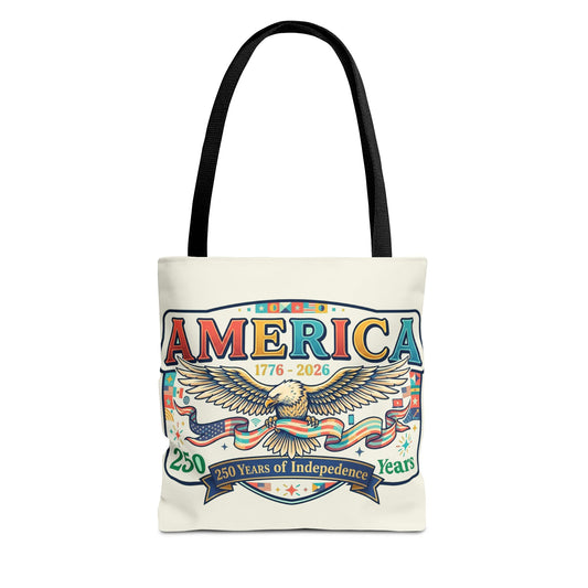 USA 250th ANNIVERSARY Tote Bag — America's 250th ANNIVERSARY Patriotic Eagle Tote - Trending Novelties & Gifts