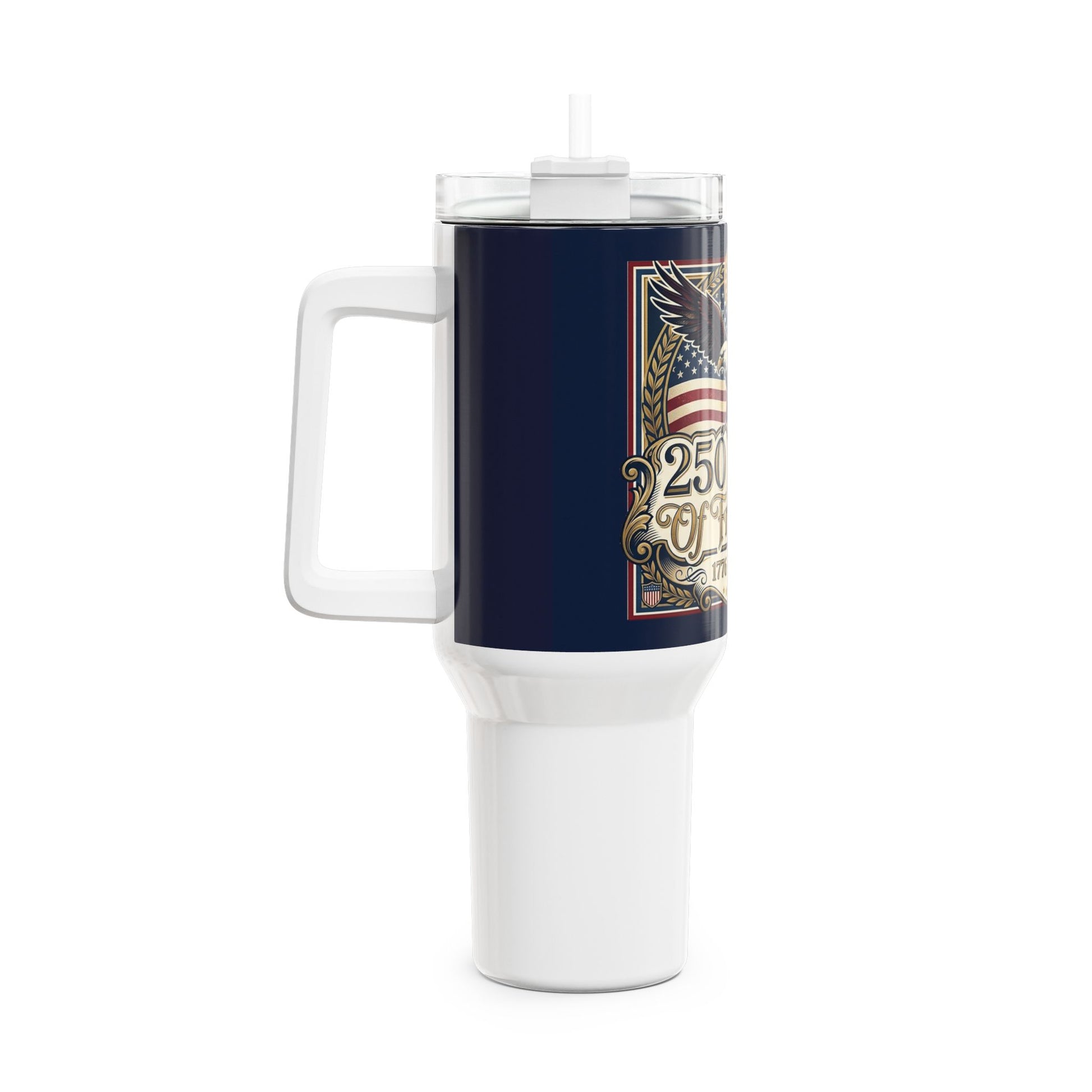 America 250 Years of Freedom 40oz Tumbler — USA 250th ANNIVERSARY Eagle Travel Tumbler - Trending Novelties & Gifts