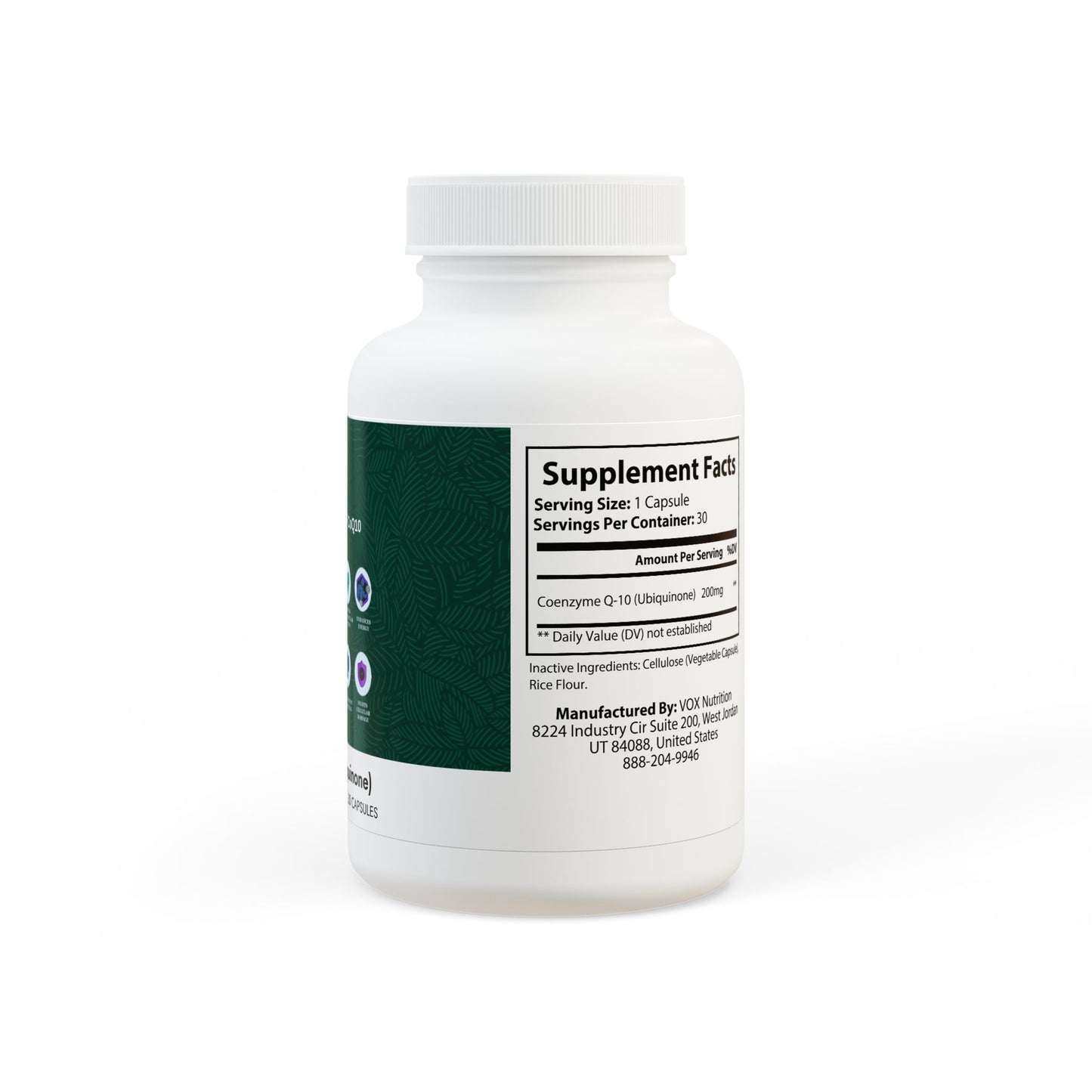 CoQ10 (Ubiquinone) Supplement (30 Capsules)